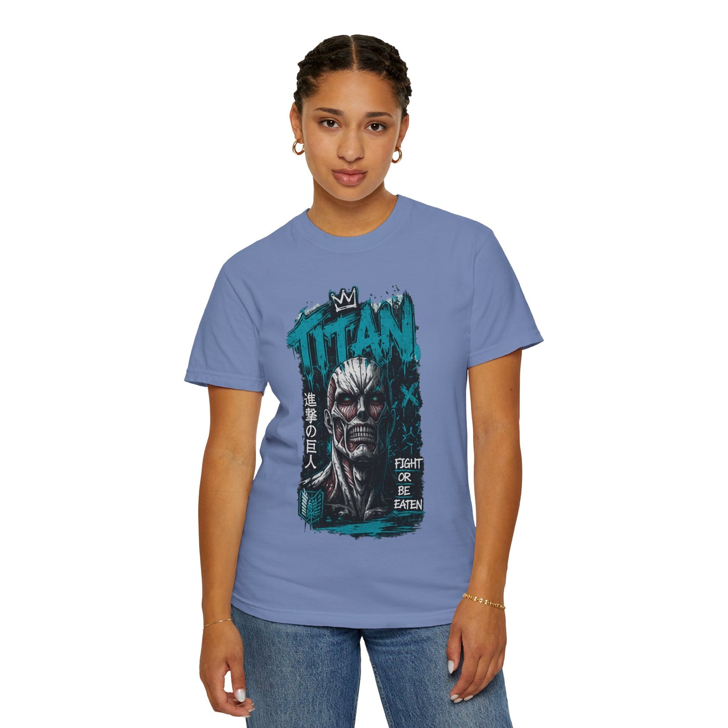 Titan Graphic T-Shirt — 'Fight or Be Eaten' Anime Tee