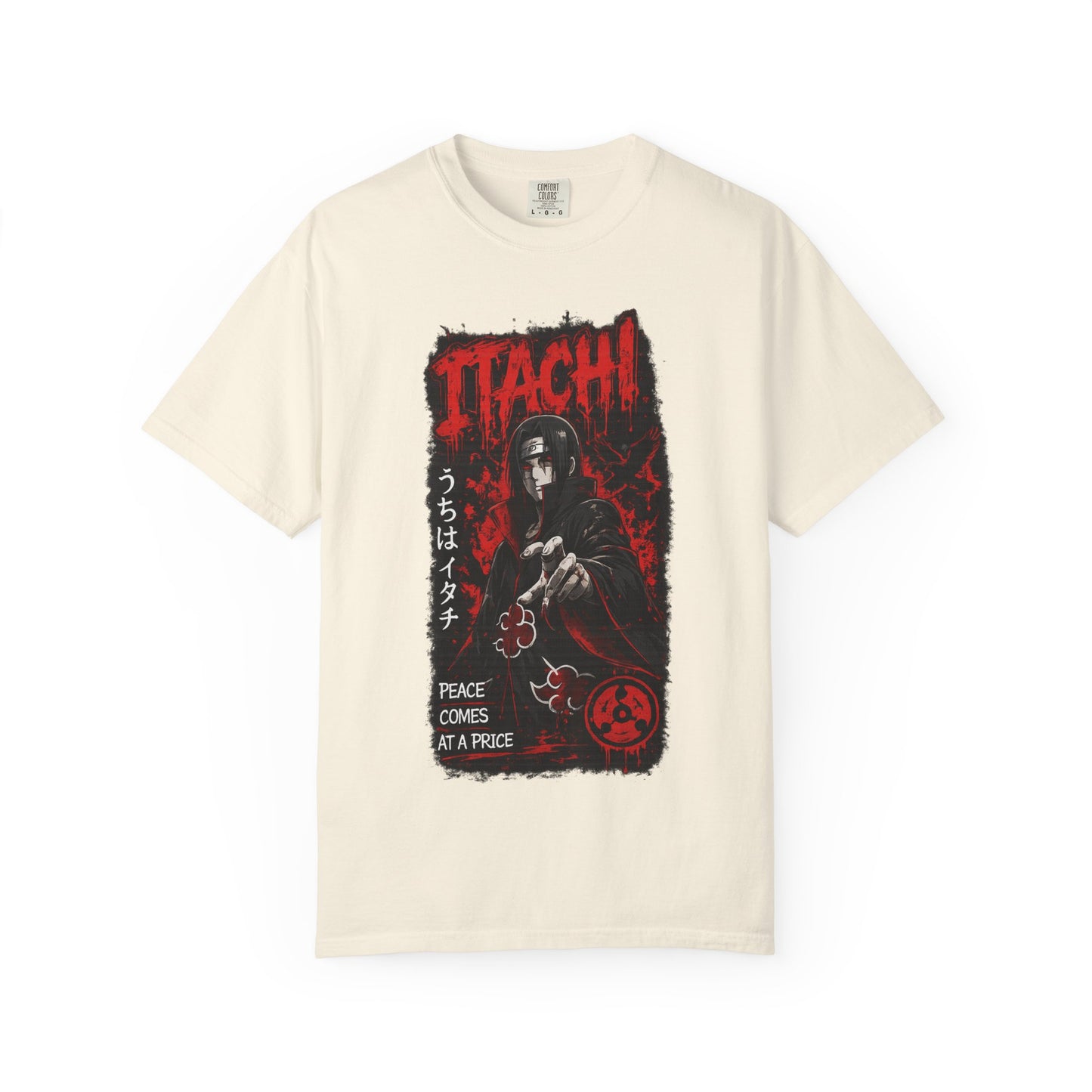 Itachi Graphic T-Shirt — Anime Villain Illustration "Peace Comes at a Price"