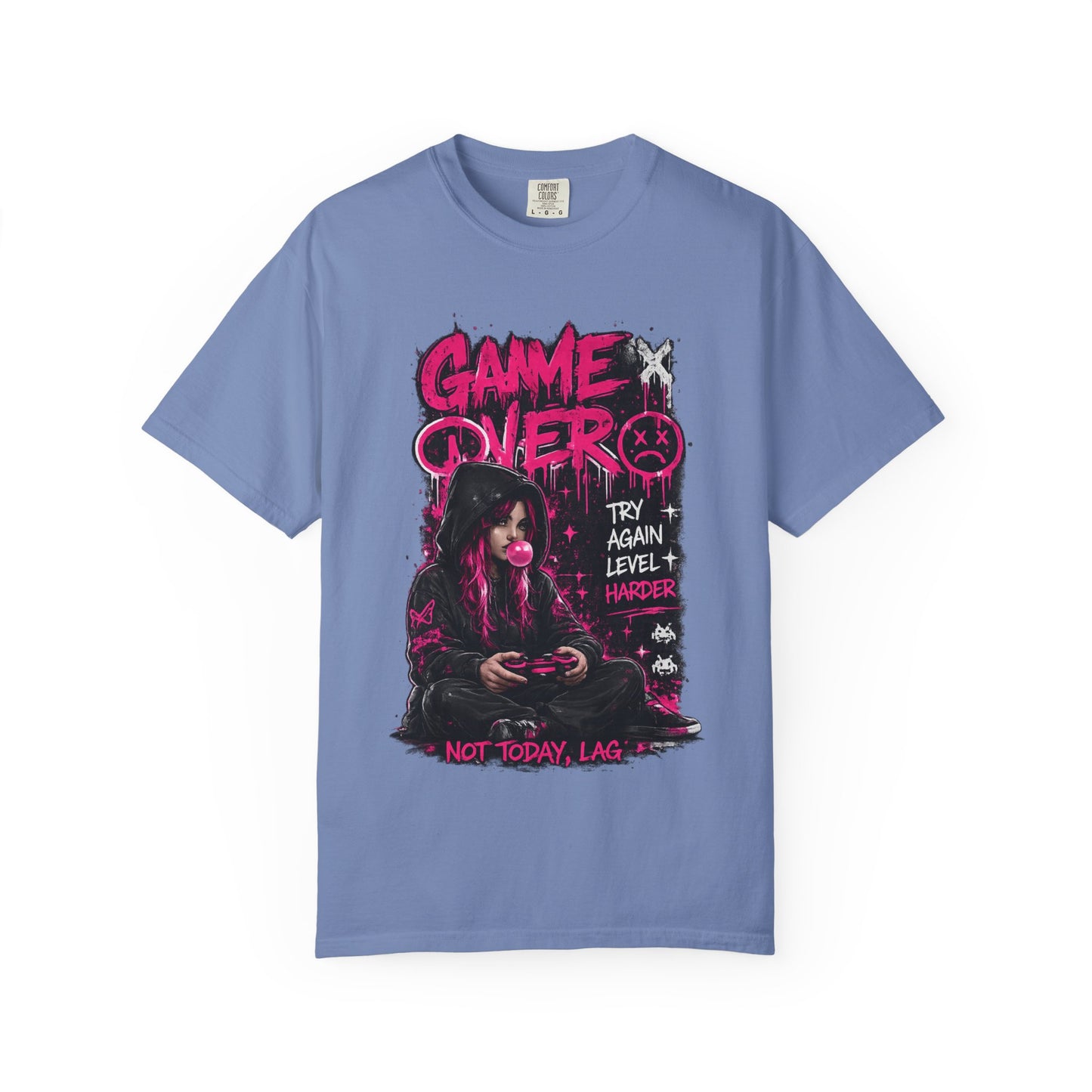 Game Over Graphic T-Shirt — 'Not Today, Lag' Gamer Tee