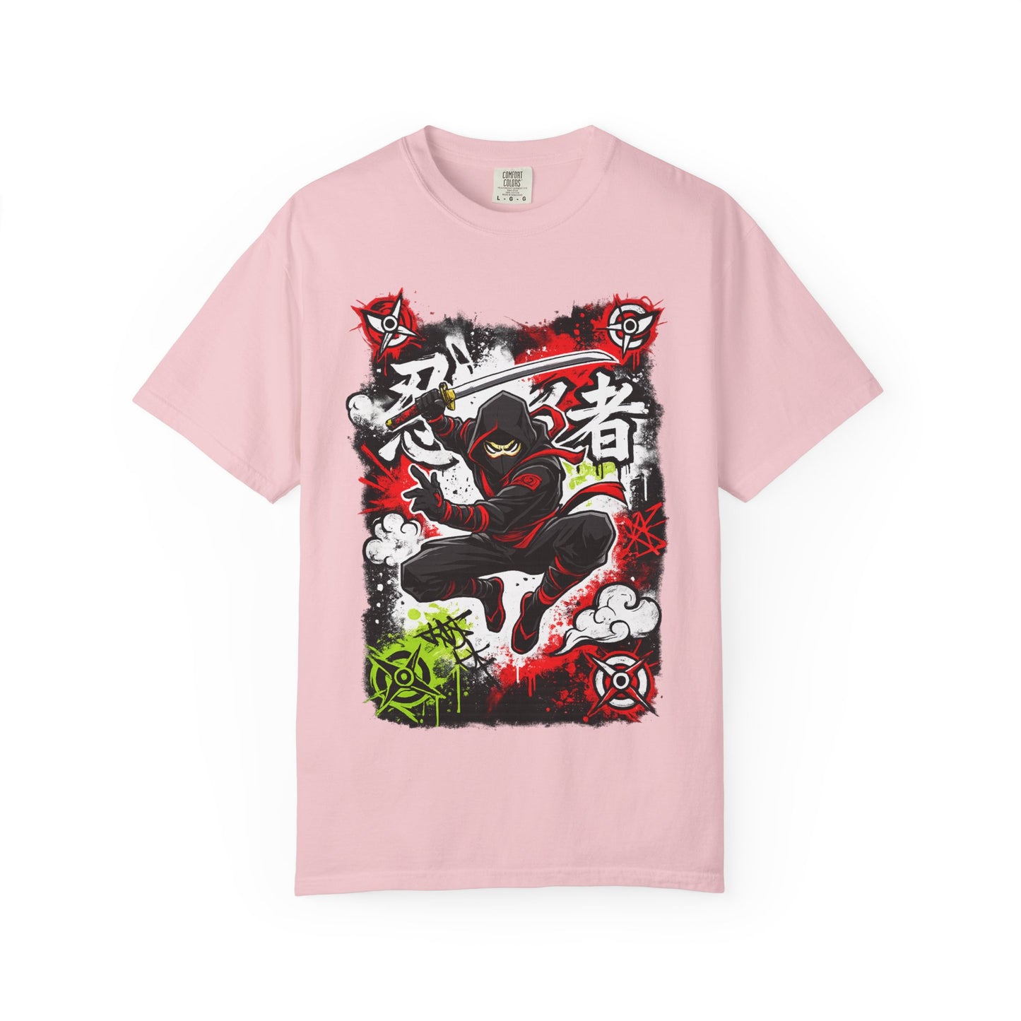 Ninja Warrior Graphic T-Shirt — Japanese Kanji Samurai Streetwear