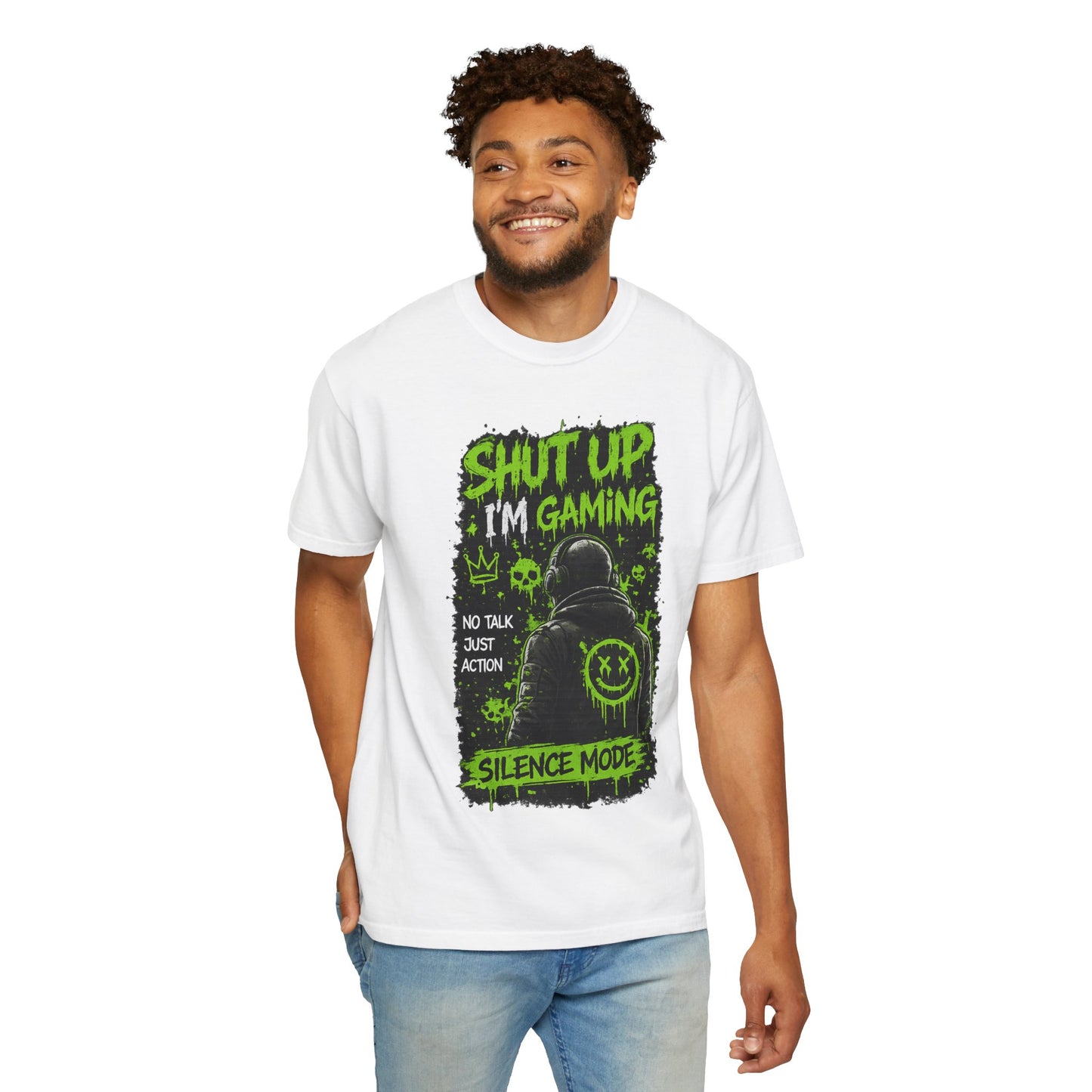 Shut Up I'm Gaming T-Shirt — 'Silence Mode' Gamer Graphic Tee