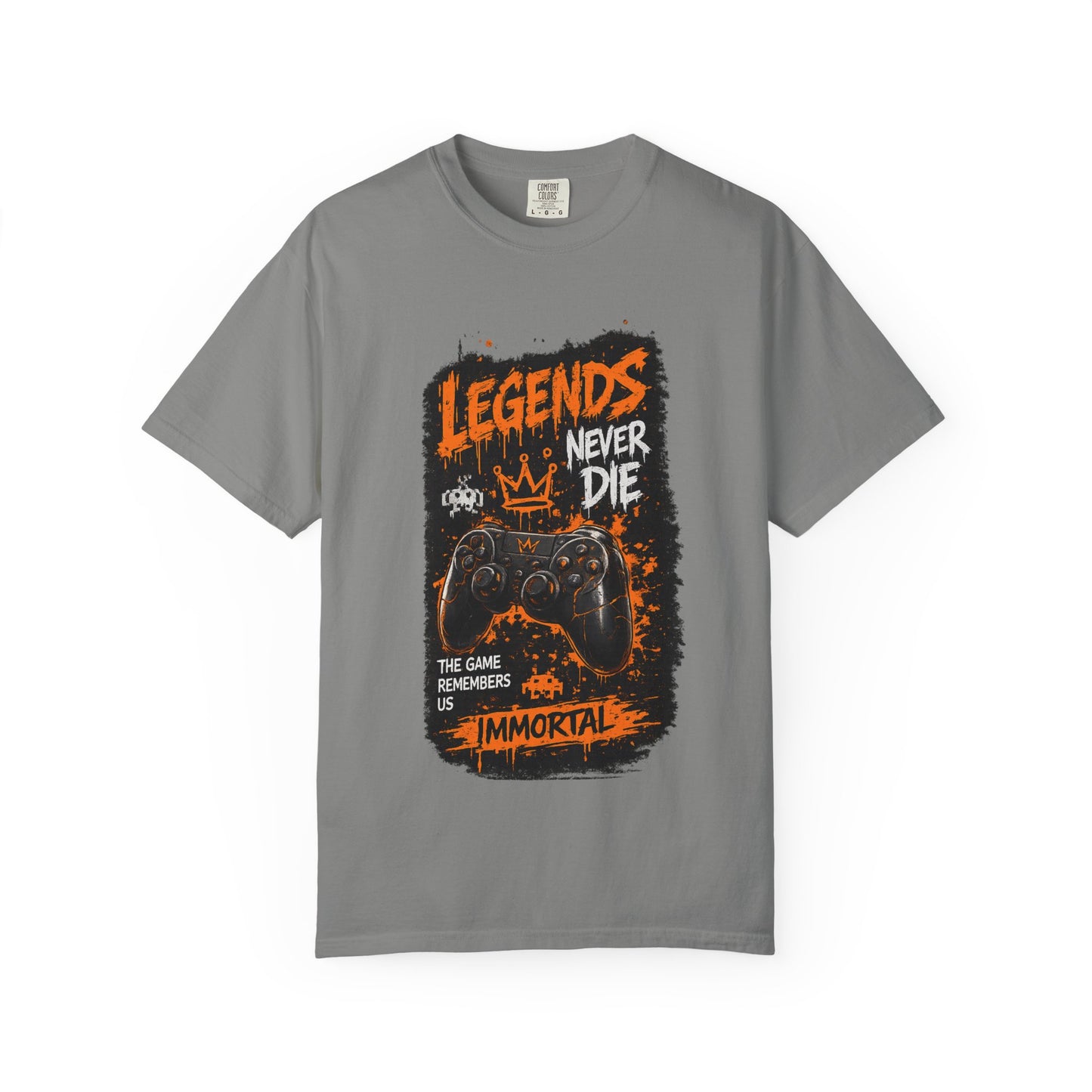 Legends Never Die Gamer T-Shirt – Immortal Video Game Controller Tee