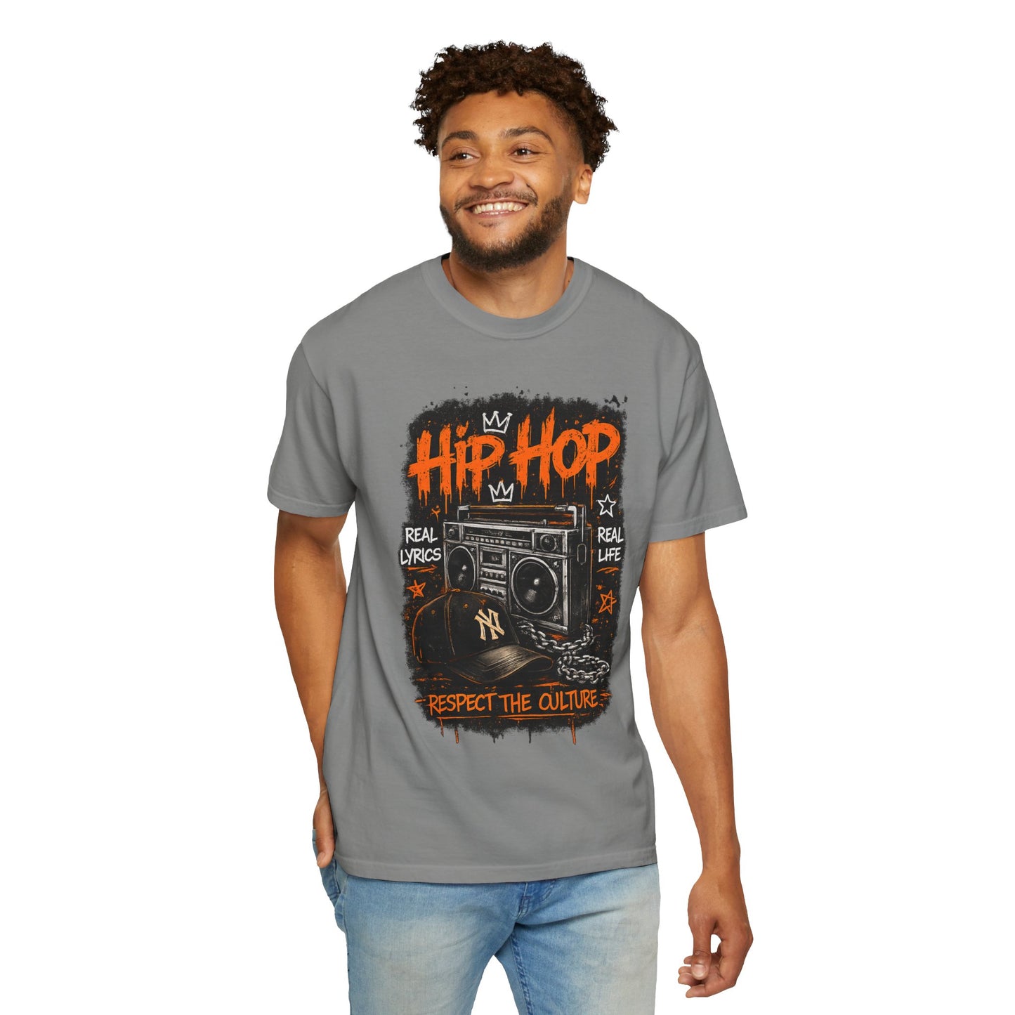 Hip Hop Boombox Respect the Culture T-shirt | Streetwear Music Tee