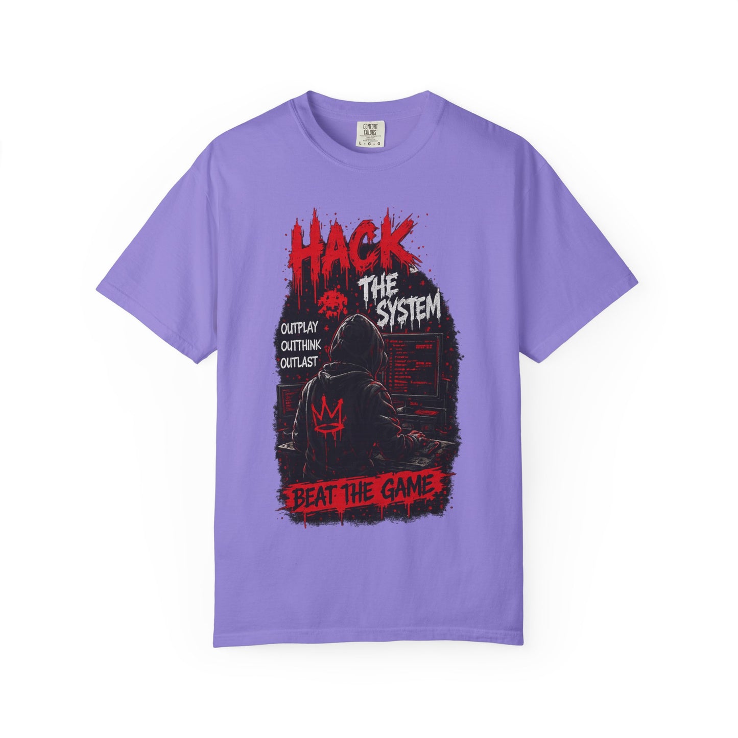 Hack the System T-Shirt — Beat the Game Hacker Graphic Tee