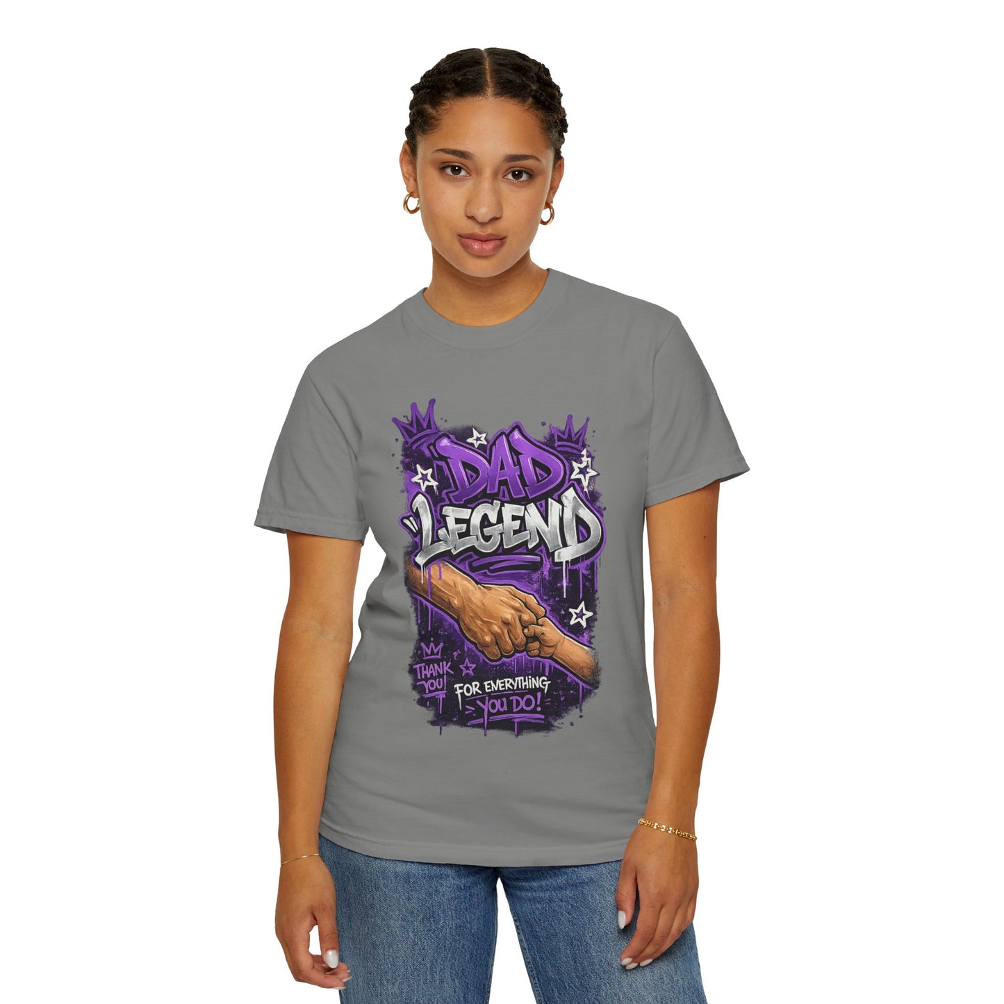 Dad Legend graffiti hands illustration T-Shirt | Thank You For Everything design