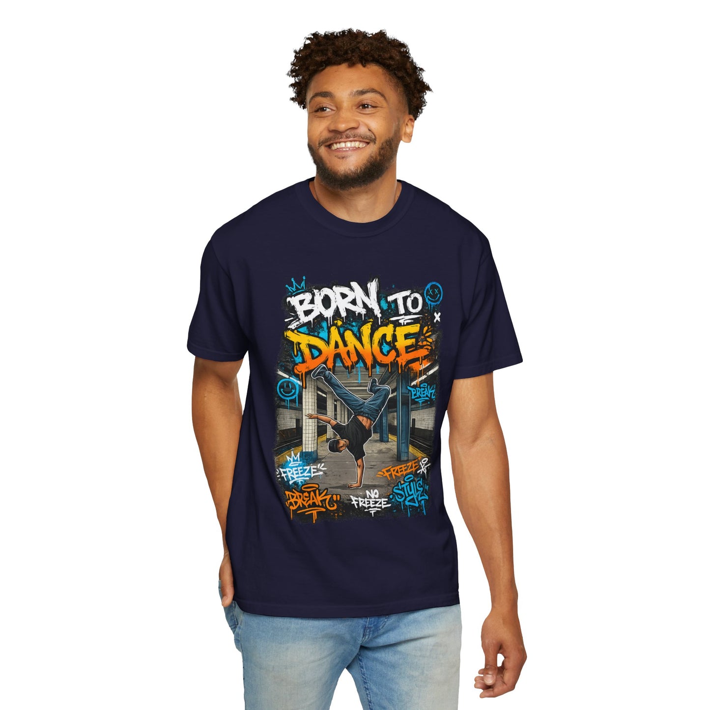 Born to Dance graffiti breakdance shirt | T-Shirt