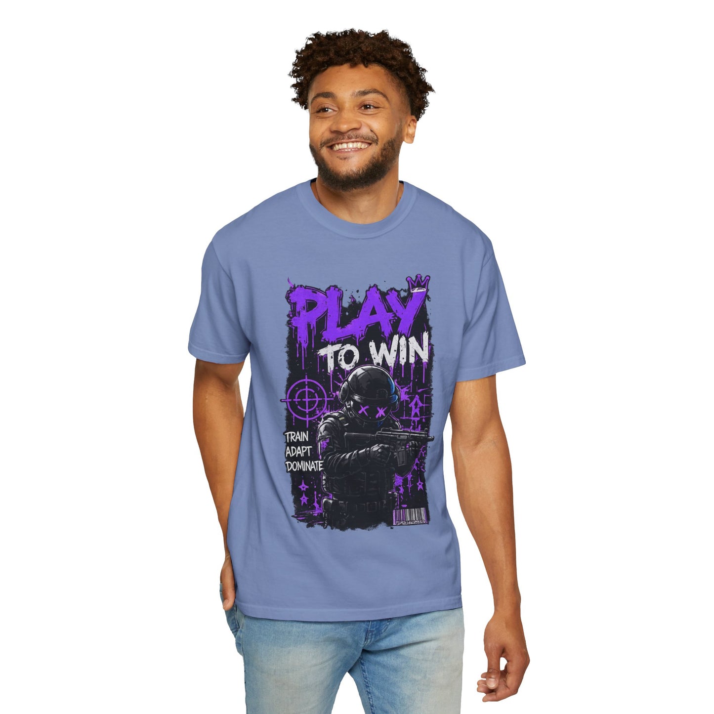 Play to Win Graphic T-Shirt — Gamer Tactical Design
