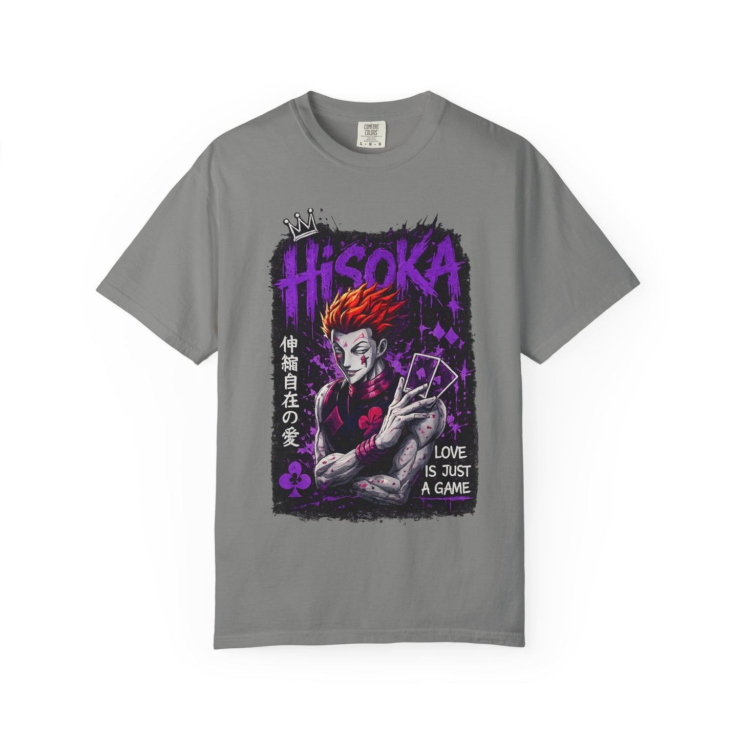 Hisoka Anime Graphic T-Shirt — "Love Is Just a Game" Villain Tee