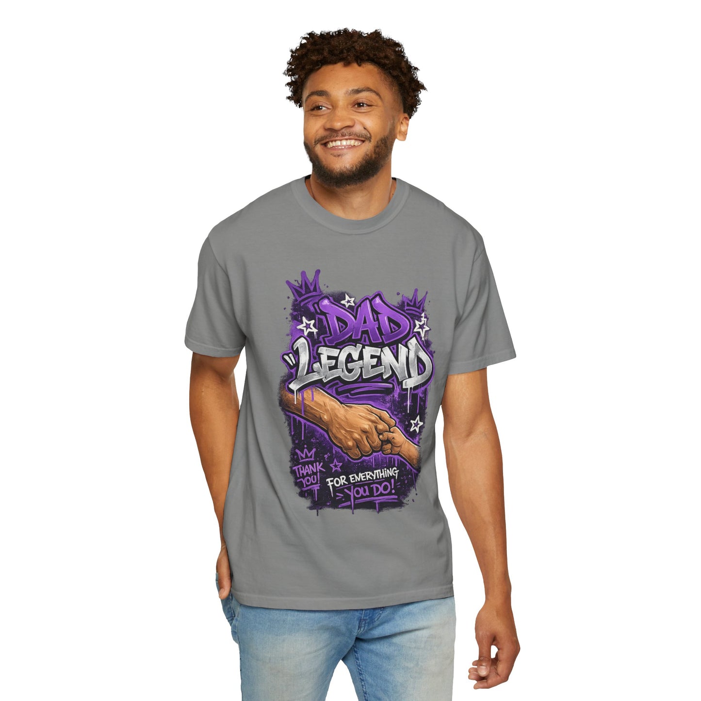 Dad Legend graffiti hands illustration T-Shirt | Thank You For Everything design
