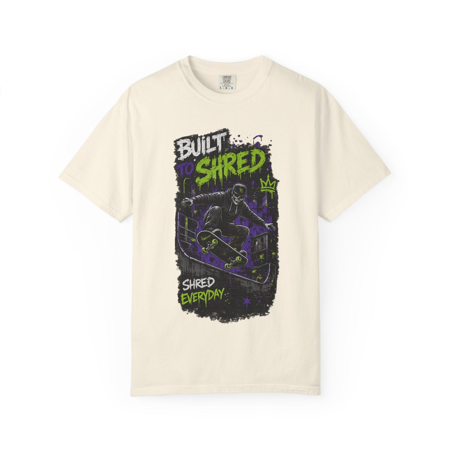Built to Shred Skateboard T-Shirt — "Shred Everyday" Graphic Tee
