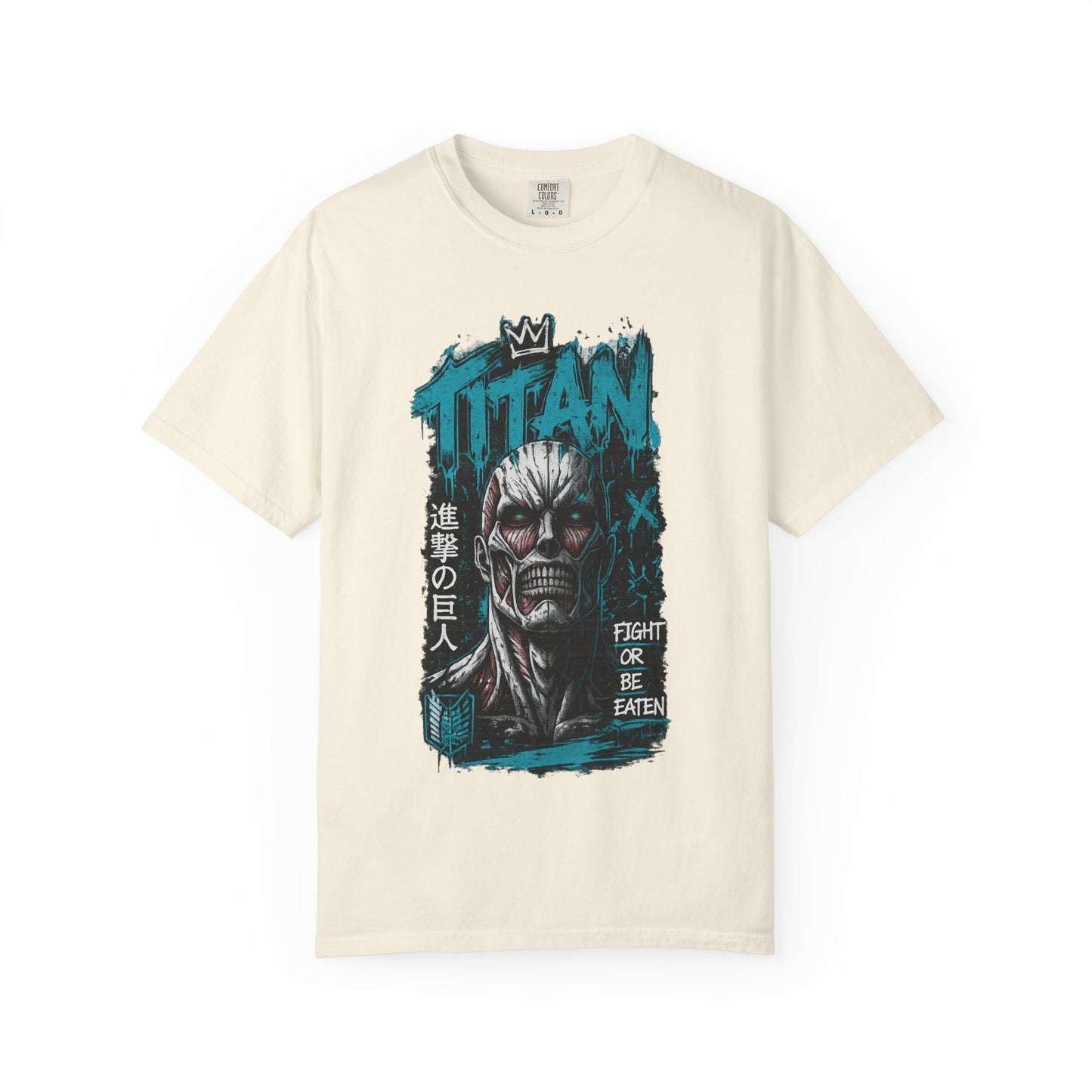 Titan Graphic T-Shirt — 'Fight or Be Eaten' Anime Tee