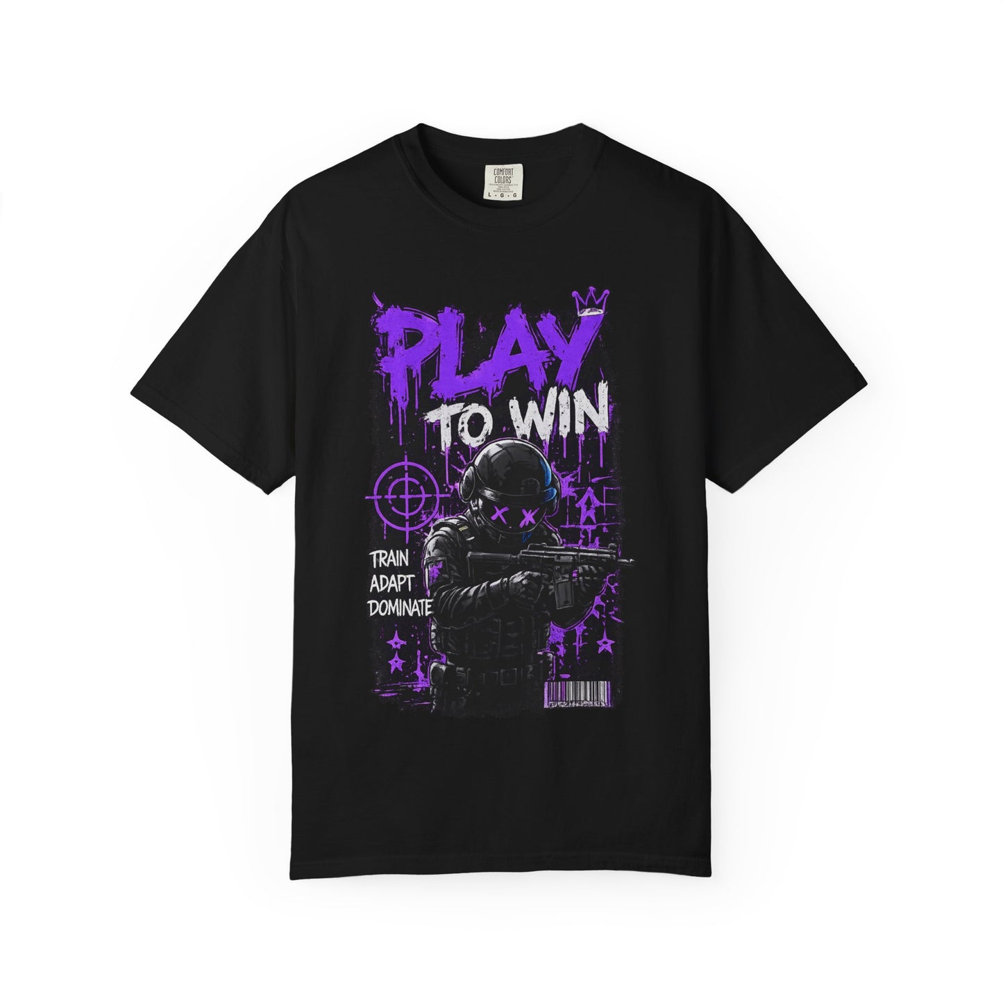 Play to Win Graphic T-Shirt — Gamer Tactical Design