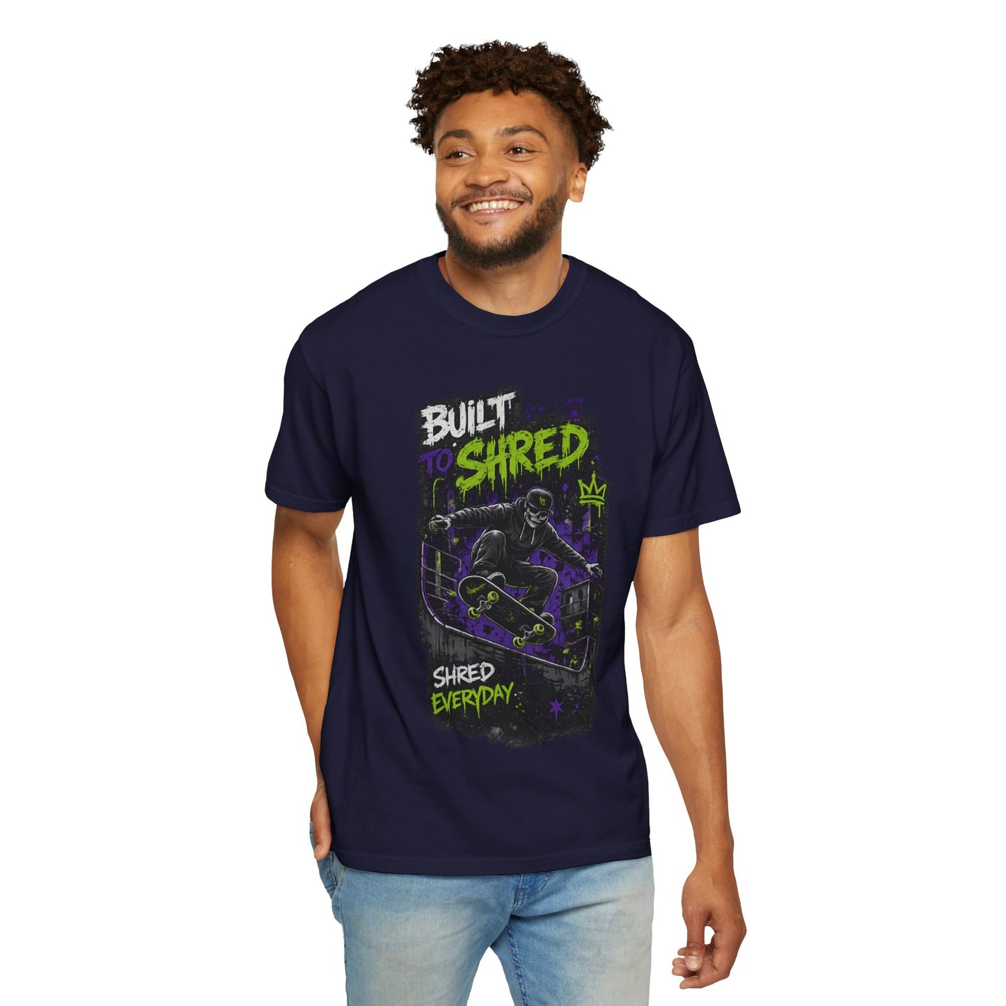 Built to Shred Skateboard T-Shirt — "Shred Everyday" Graphic Tee