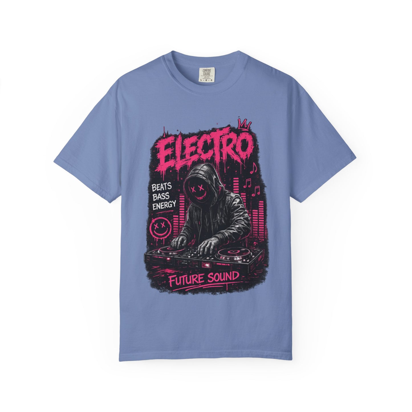Electro DJ Graphic T-Shirt — "Future Sound" Music Neon Rave Tee