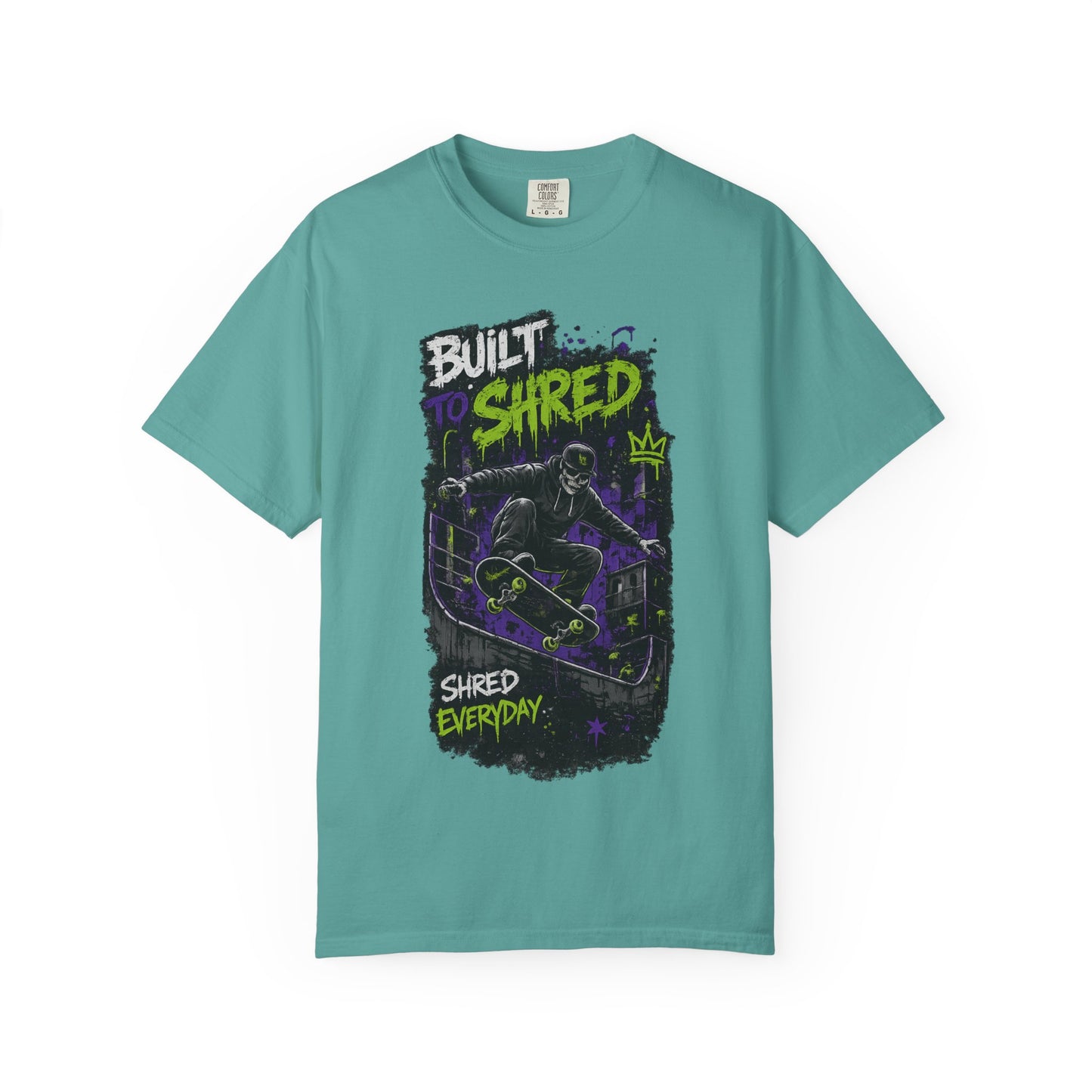 Built to Shred Skateboard T-Shirt — "Shred Everyday" Graphic Tee