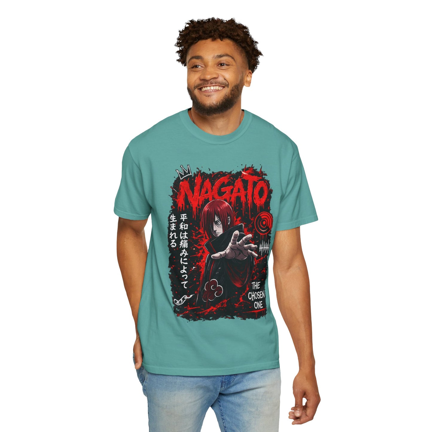 Nagato Graphic T-Shirt — 'The Chosen One' Anime Horror Tee
