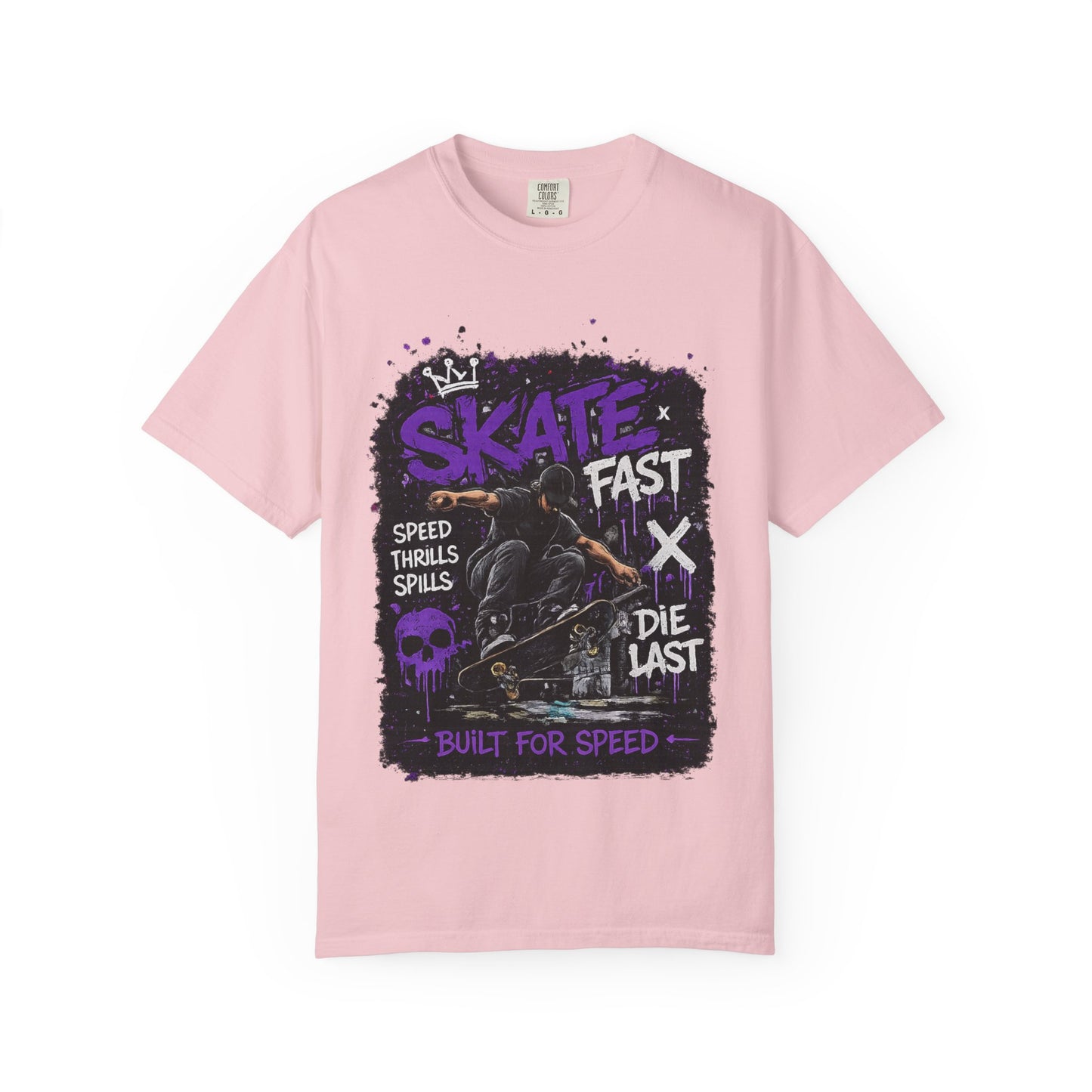 Skate Fast Skateboard T‑Shirt — "Built for Speed" Graphic Tee