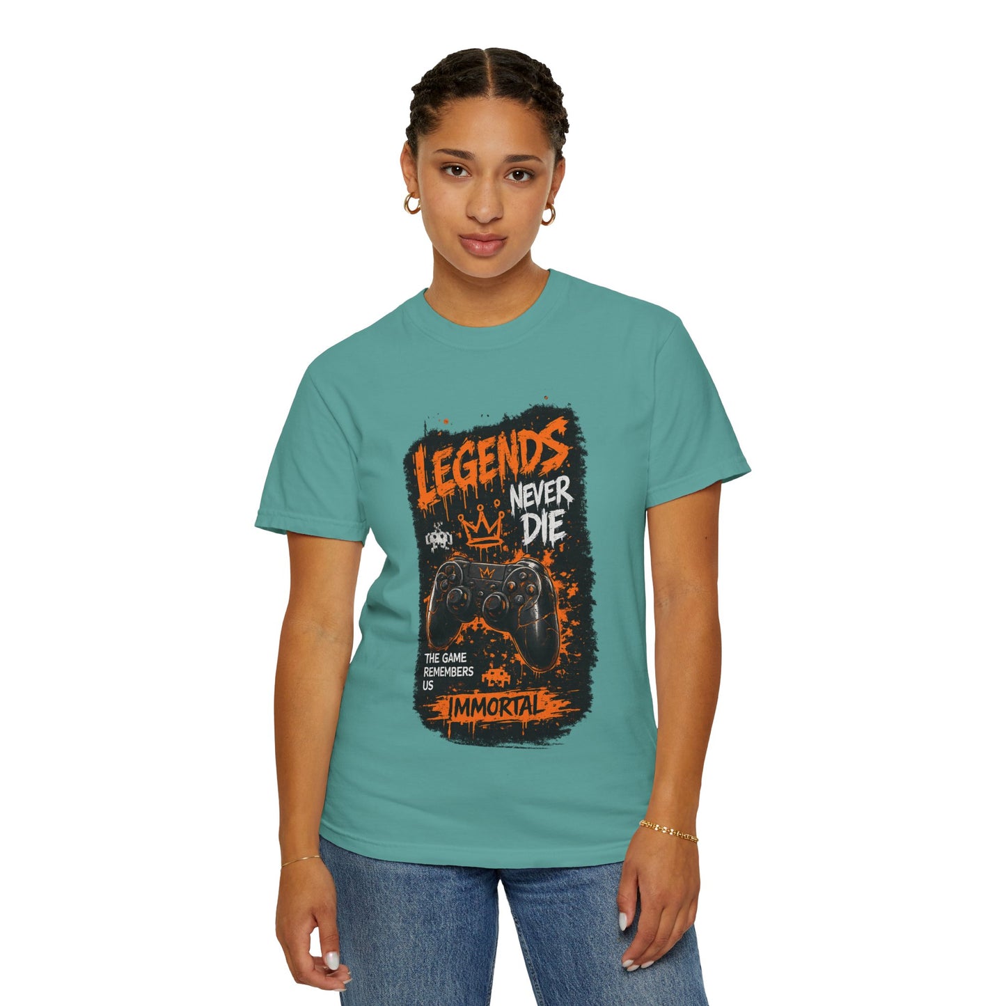 Legends Never Die Gamer T-Shirt – Immortal Video Game Controller Tee