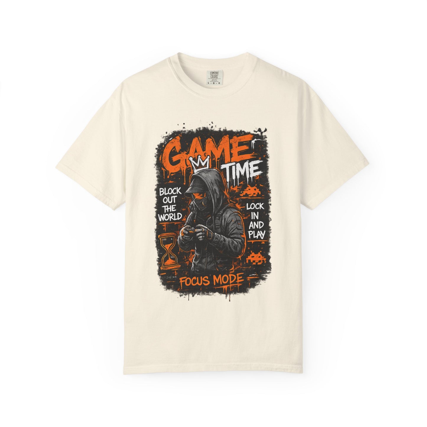 Game Time Hooded Grim Reaper illustration T-Shirt | Focus Mode, Gaming