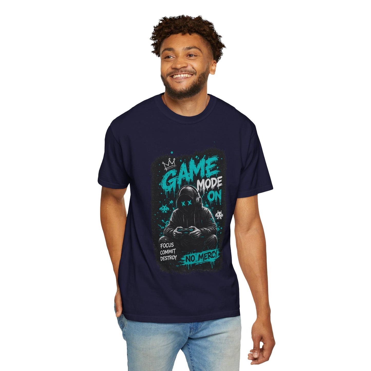 Gaming T-Shirt — "Game Mode On: No Mercy" Gamer Tee