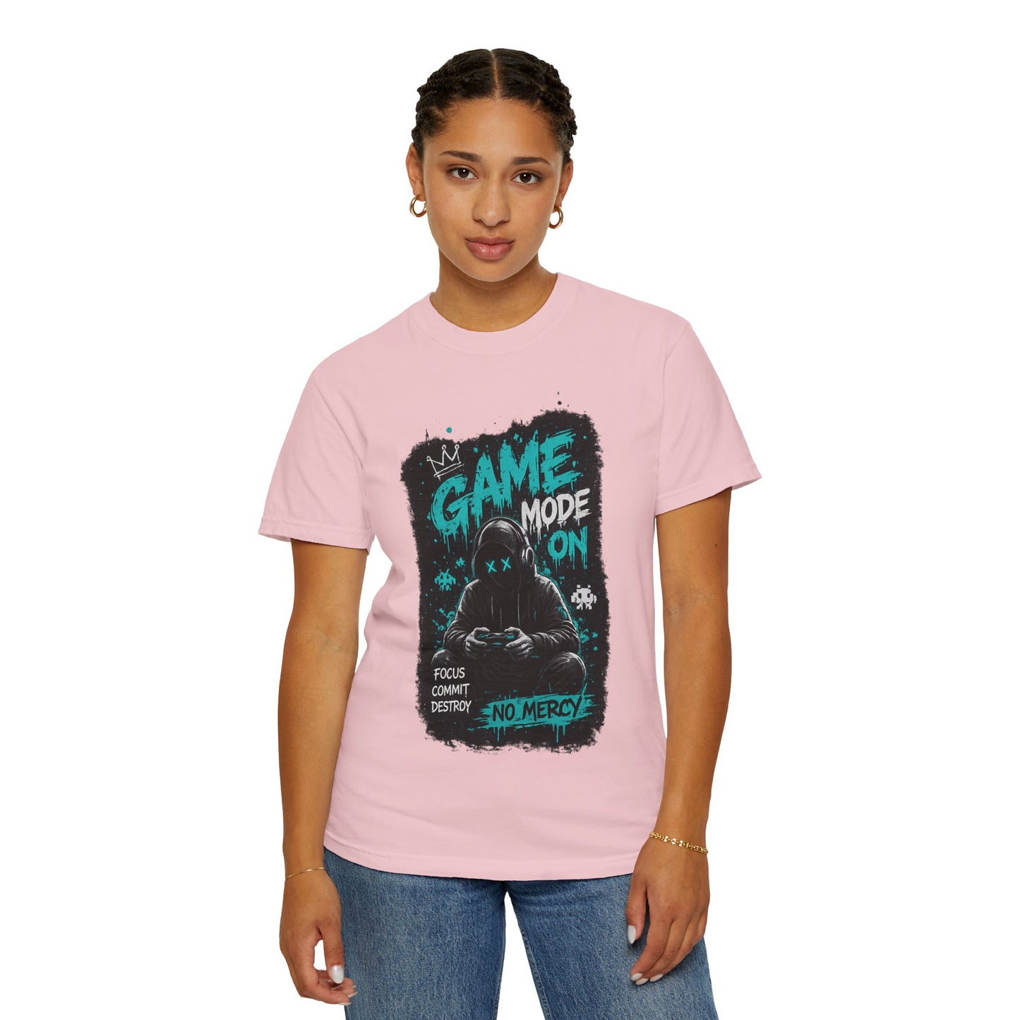 Gaming T-Shirt — "Game Mode On: No Mercy" Gamer Tee