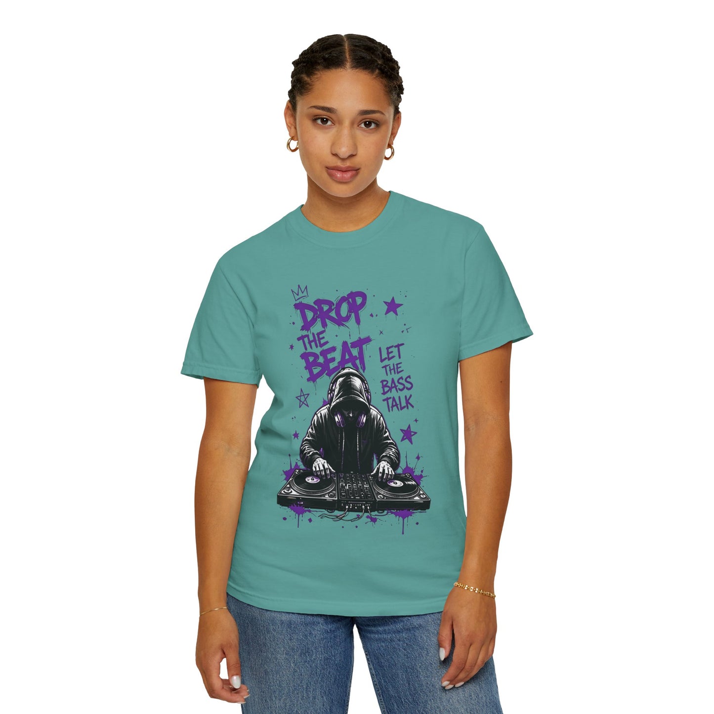 Drop the Beat DJ T-Shirt — "Let the Bass Talk" Graphic Tee