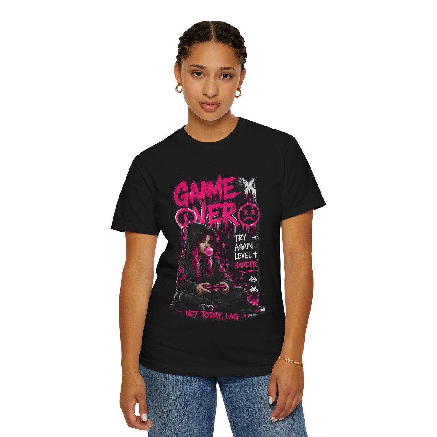 Game Over Graphic T-Shirt — 'Not Today, Lag' Gamer Tee