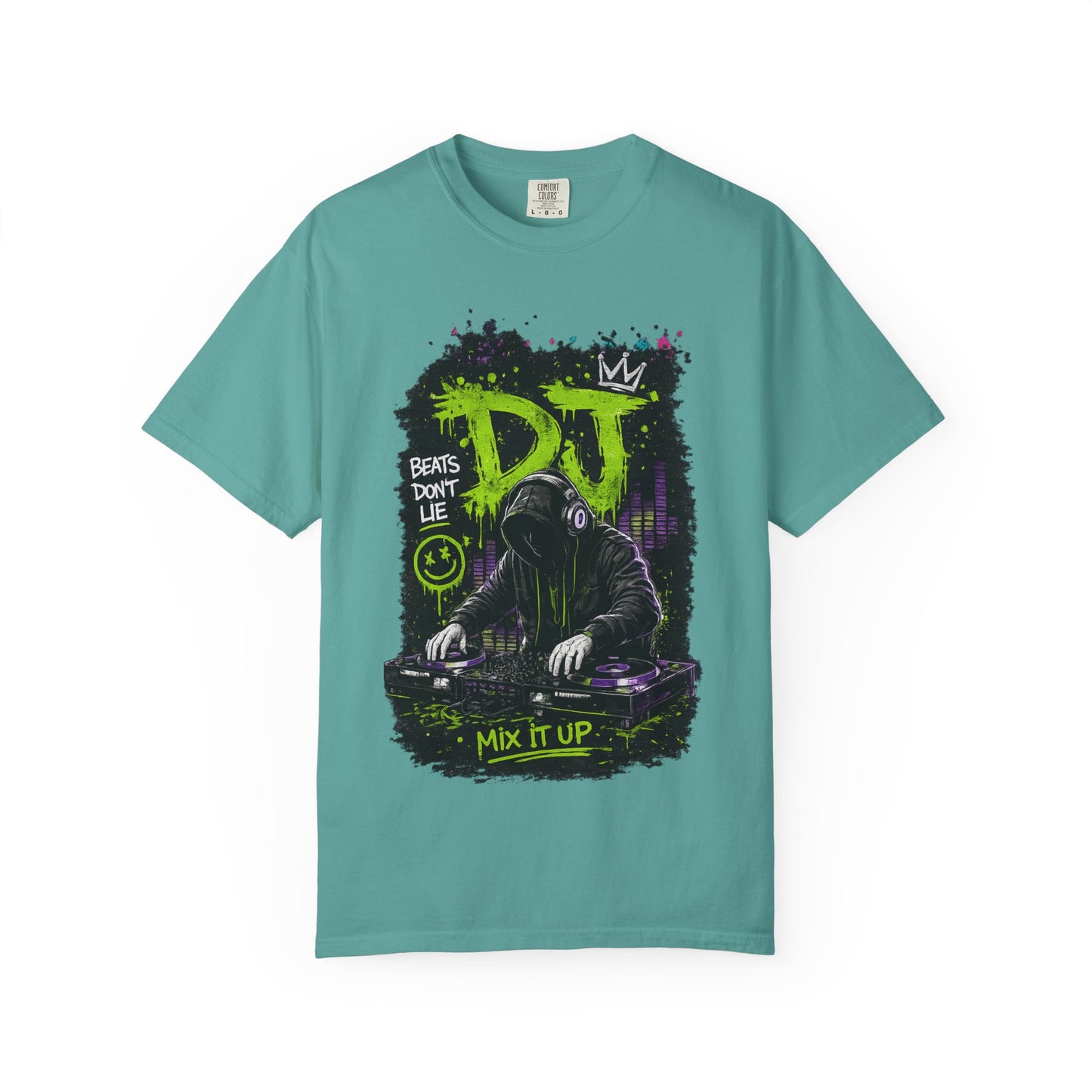 DJ Graffiti T-Shirt — "Beats Don’t Lie / Mix It Up" Streetwear Tee