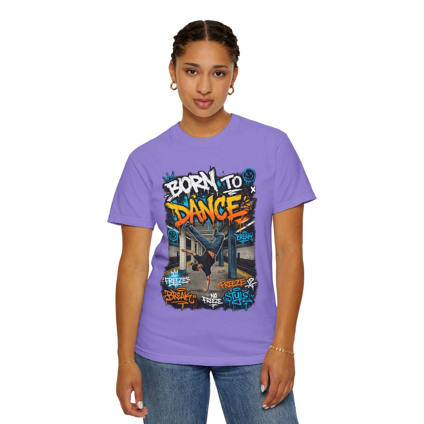 Born to Dance graffiti breakdance shirt | T-Shirt