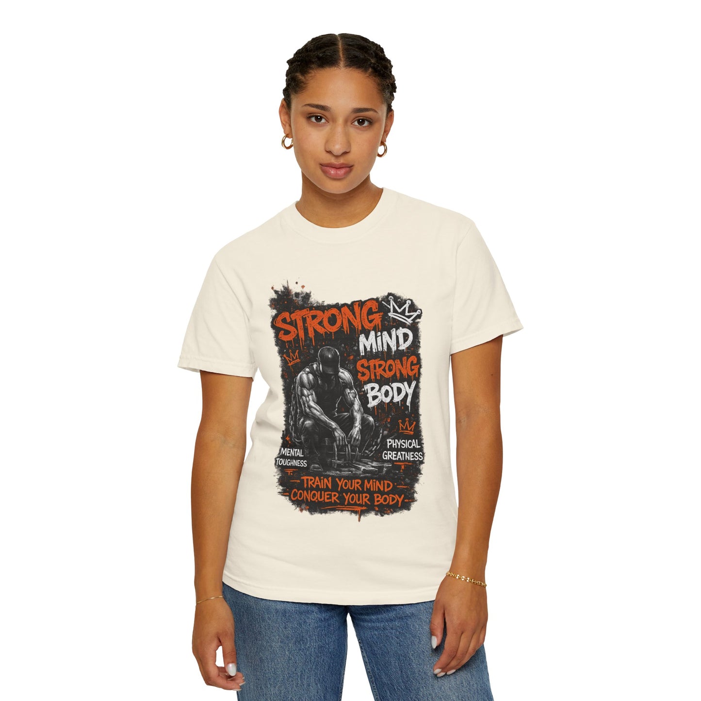 Strong Mind Strong Body T-Shirt – Train Your Mind, Conquer Your Body Gym Tee