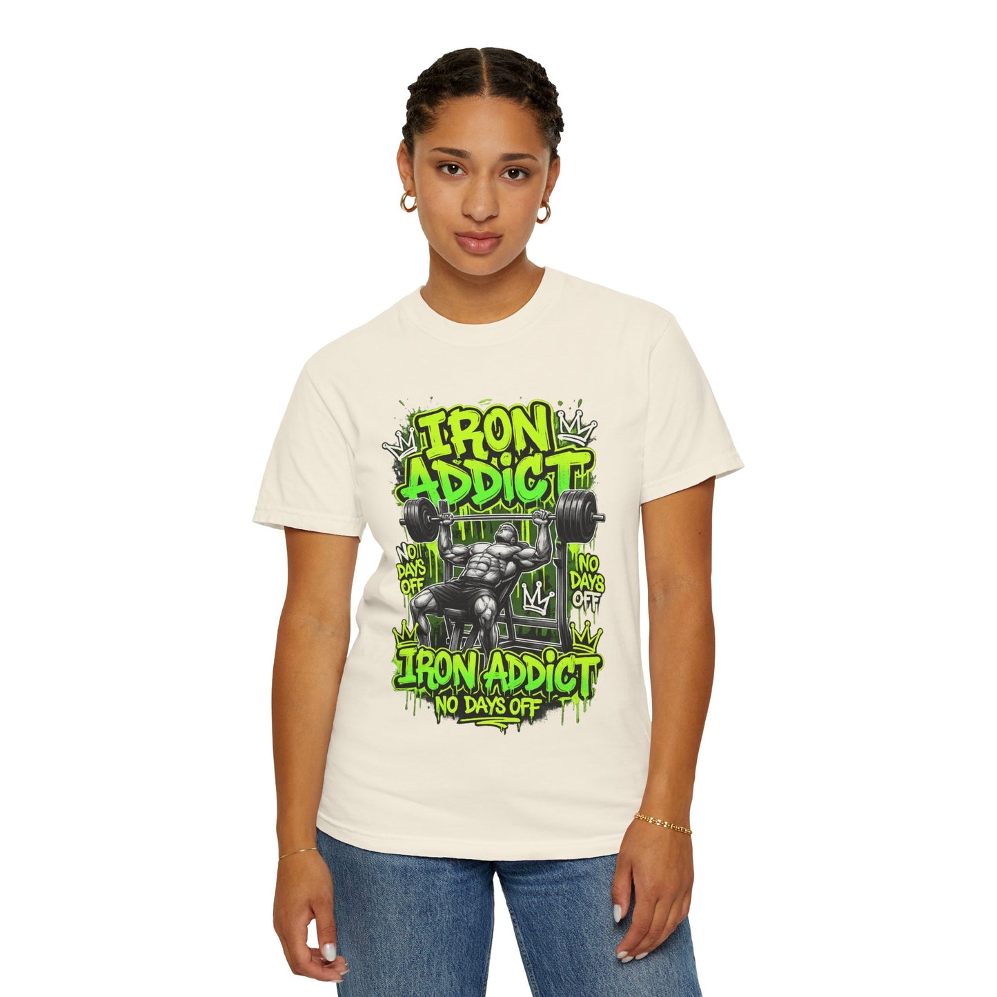 Iron Addict weightlifting graphic tee | T-Shirt