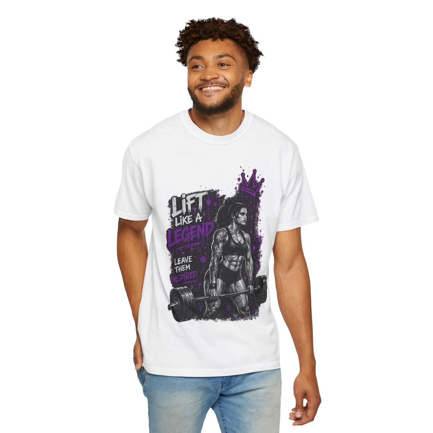 Lift Like a Legend Weightlifting T-Shirt — Female Power Deadlift Gym Tee