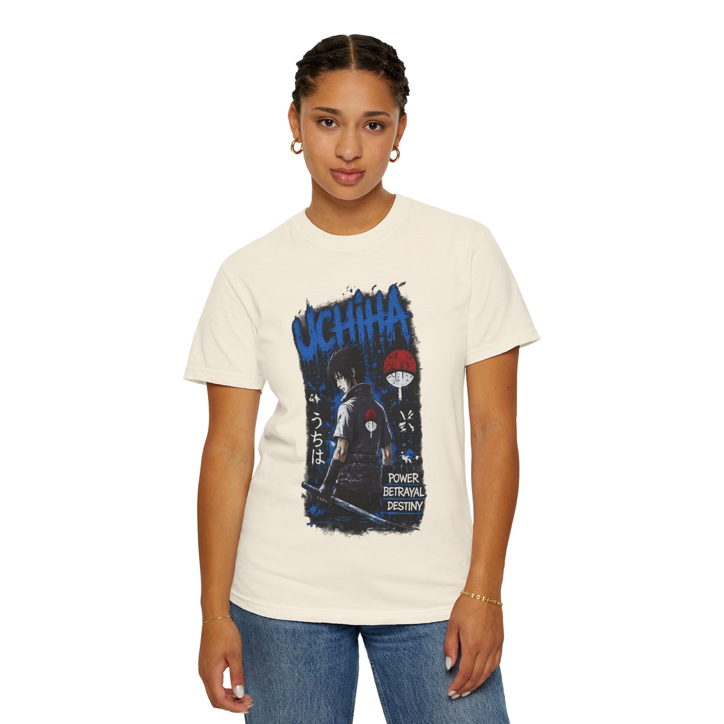 Uchiha Clan Graphic T-Shirt — Anime Sasuke Poster Design