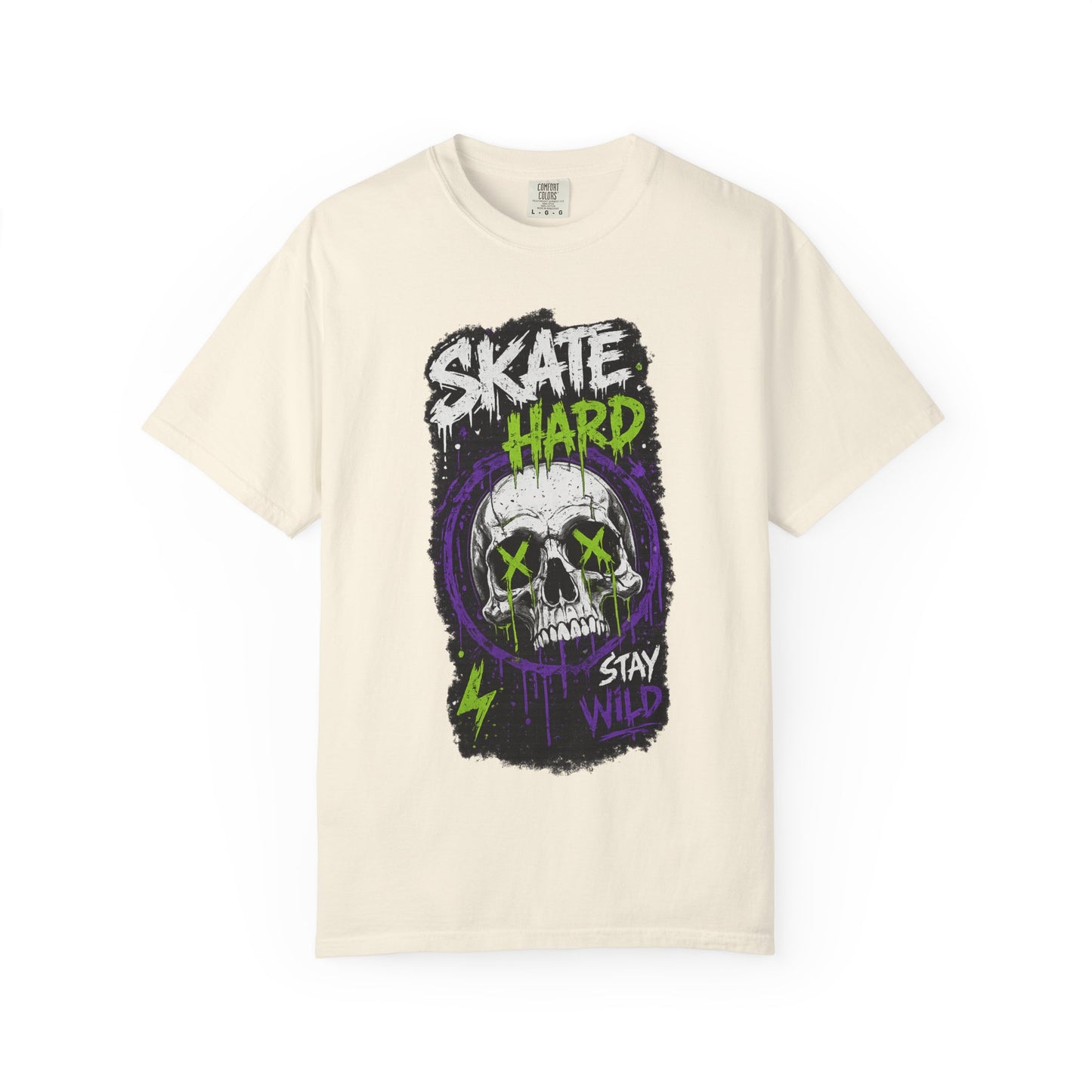 Skate Hard Skull T-Shirt — Stay Wild Graphic Tee