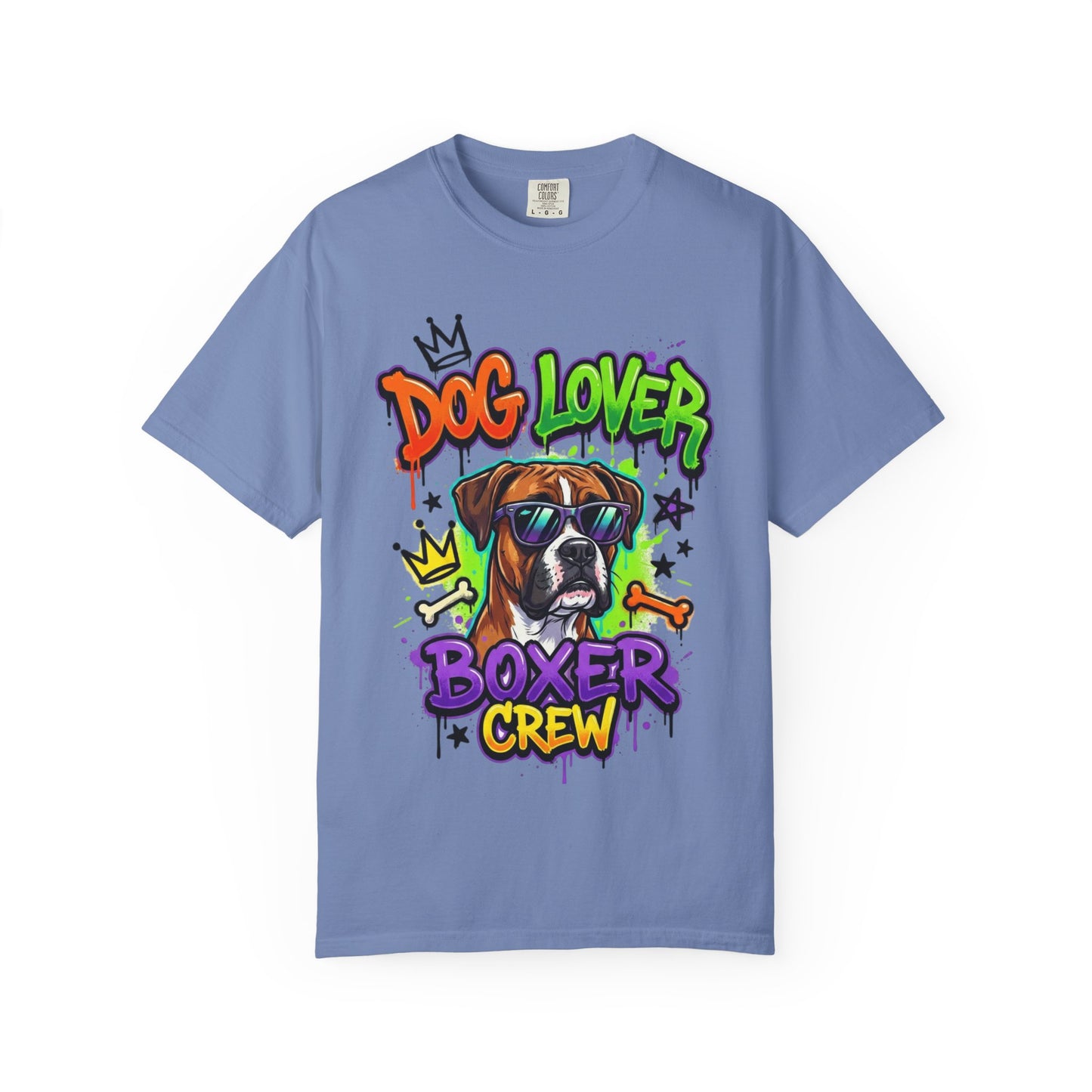 Boxer Crew Dog Lover T-Shirt — Graphic Dog Owner Tee