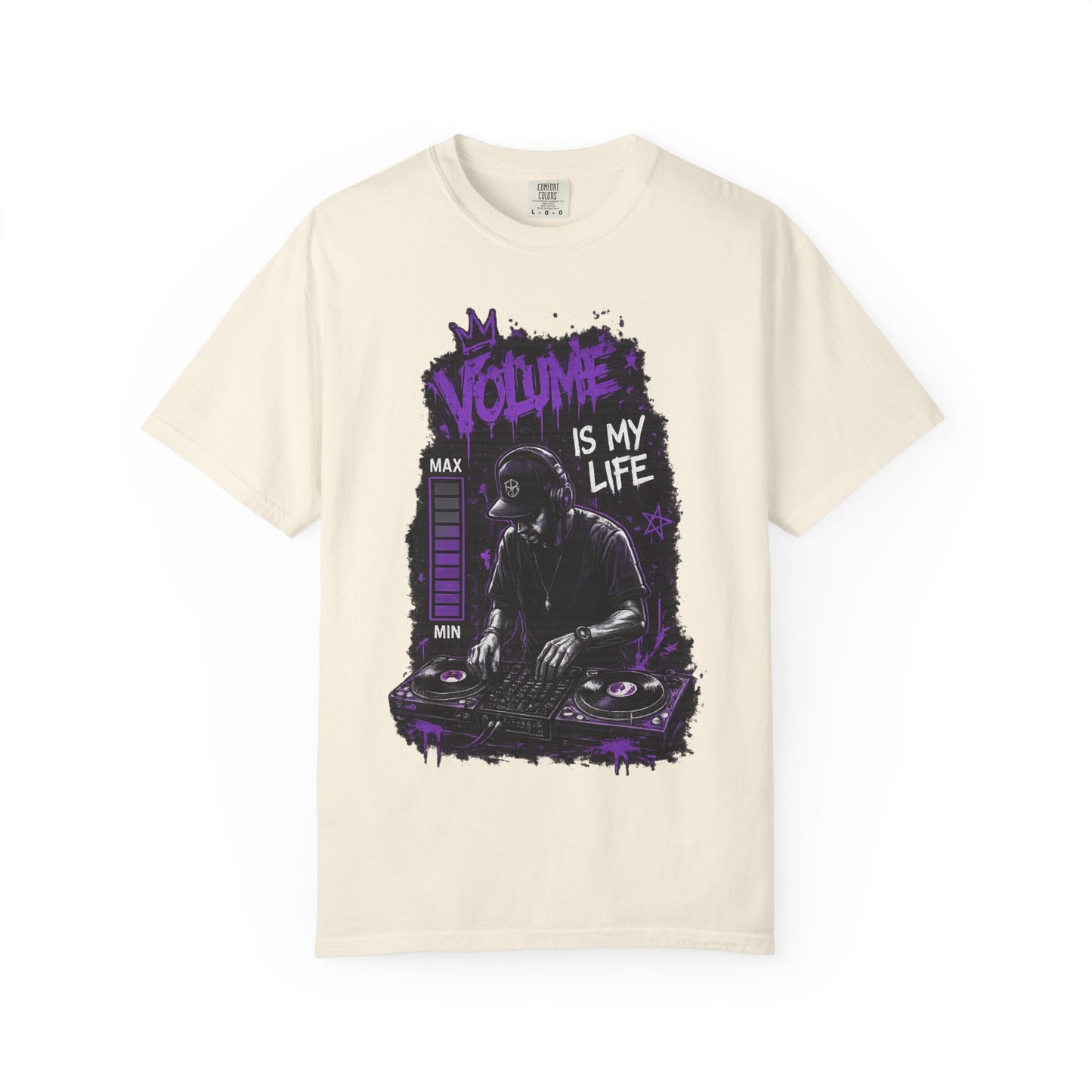 Volume Is My Life DJ T‑Shirt — Graphic Turntable Tee for Music Lovers