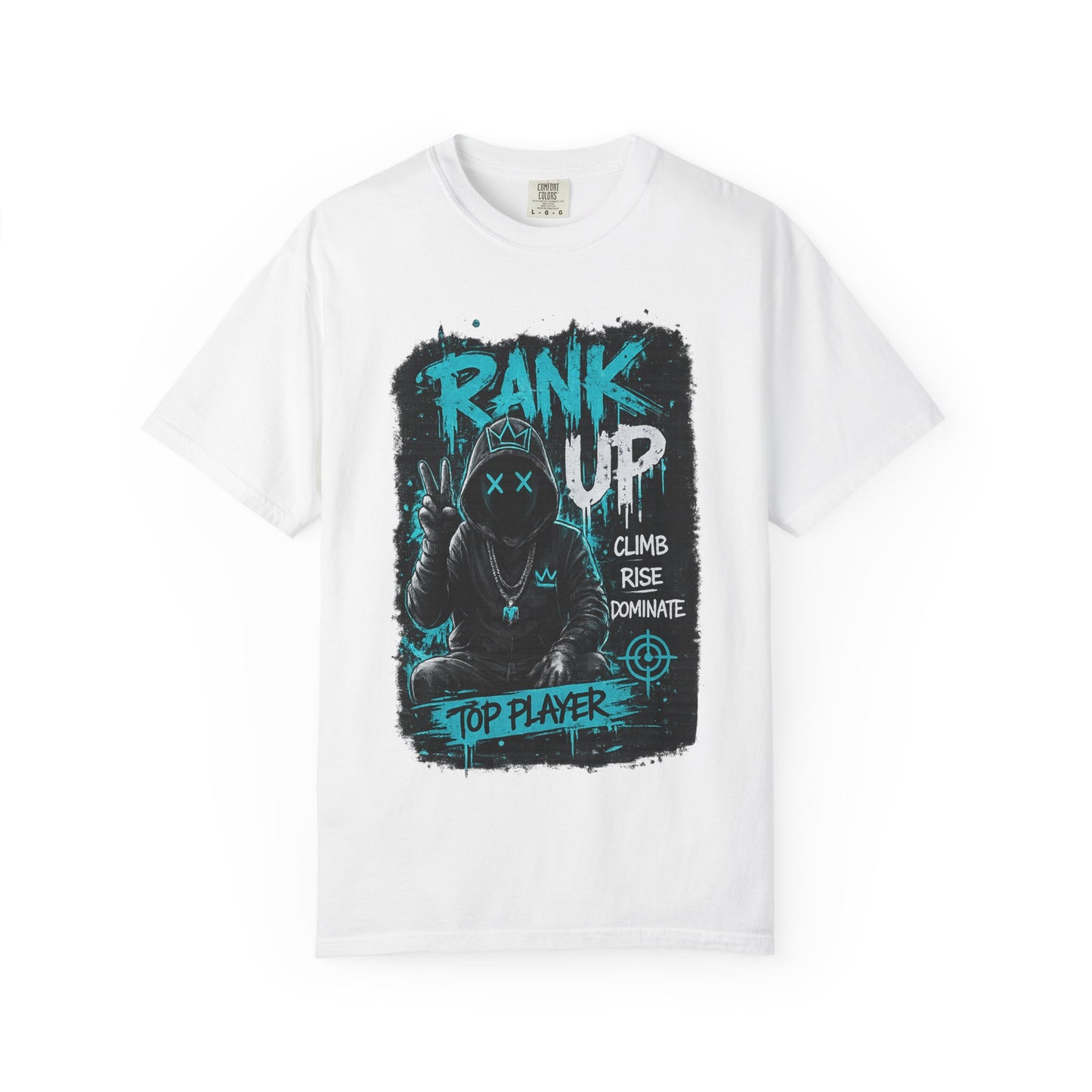 Rank Up Gaming T-Shirt — "Top Player" Gamer Graphic Tee