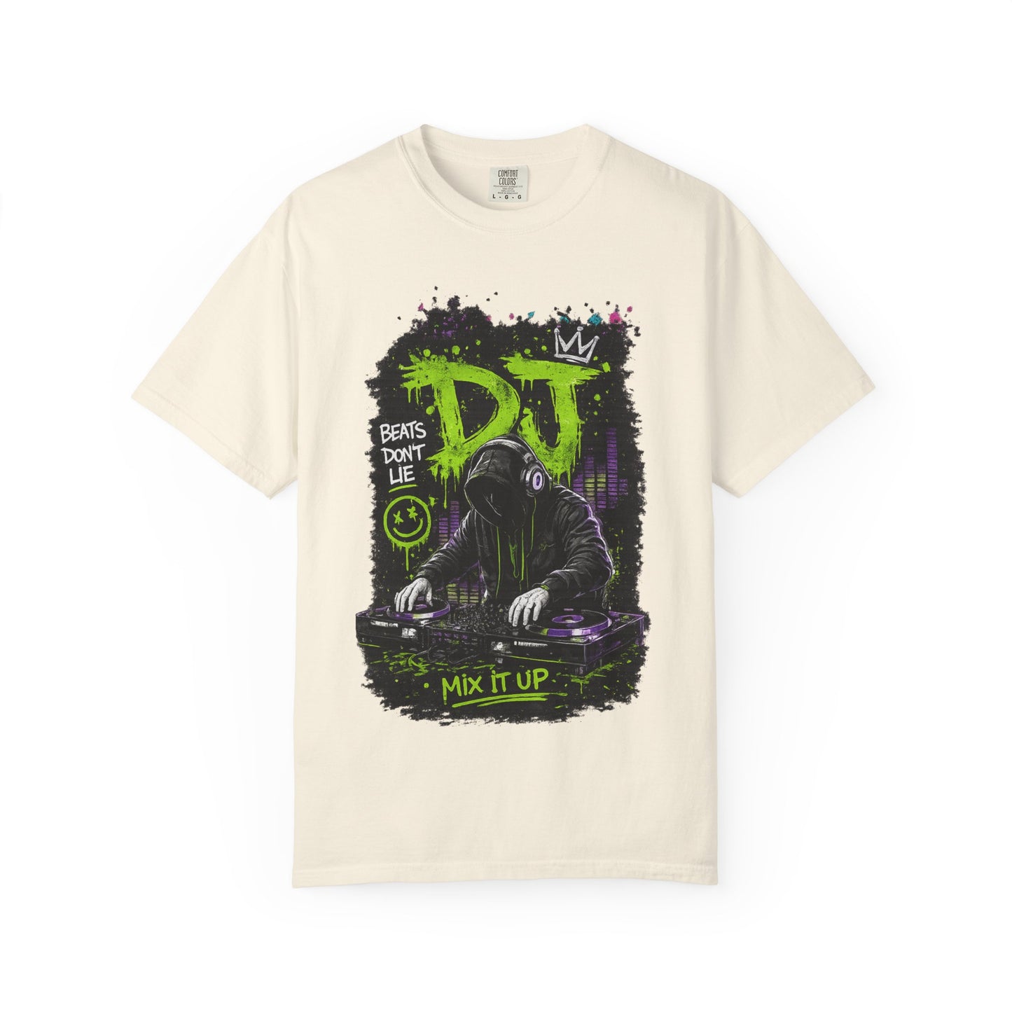 DJ Graffiti T-Shirt — "Beats Don’t Lie / Mix It Up" Streetwear Tee