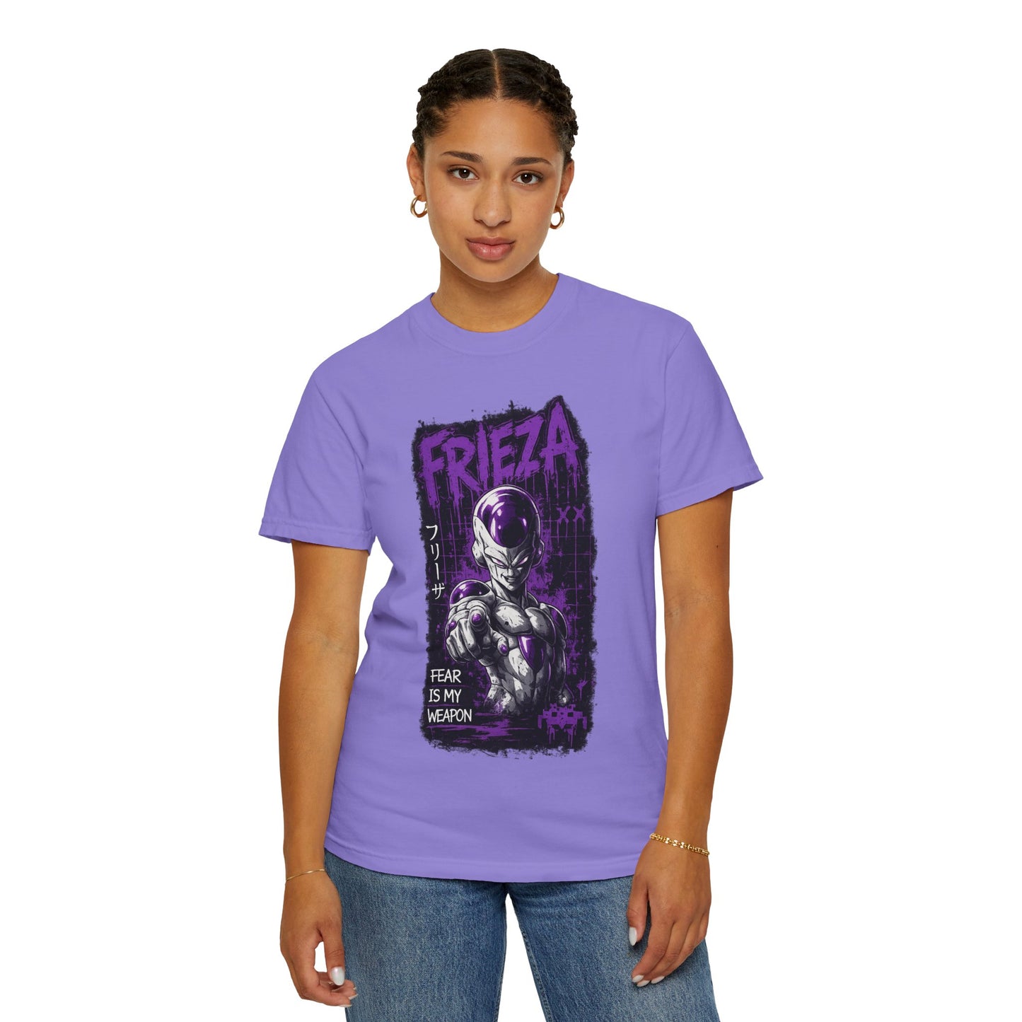 Frieza Graphic T-Shirt — 'Fear Is My Weapon' Anime Tee