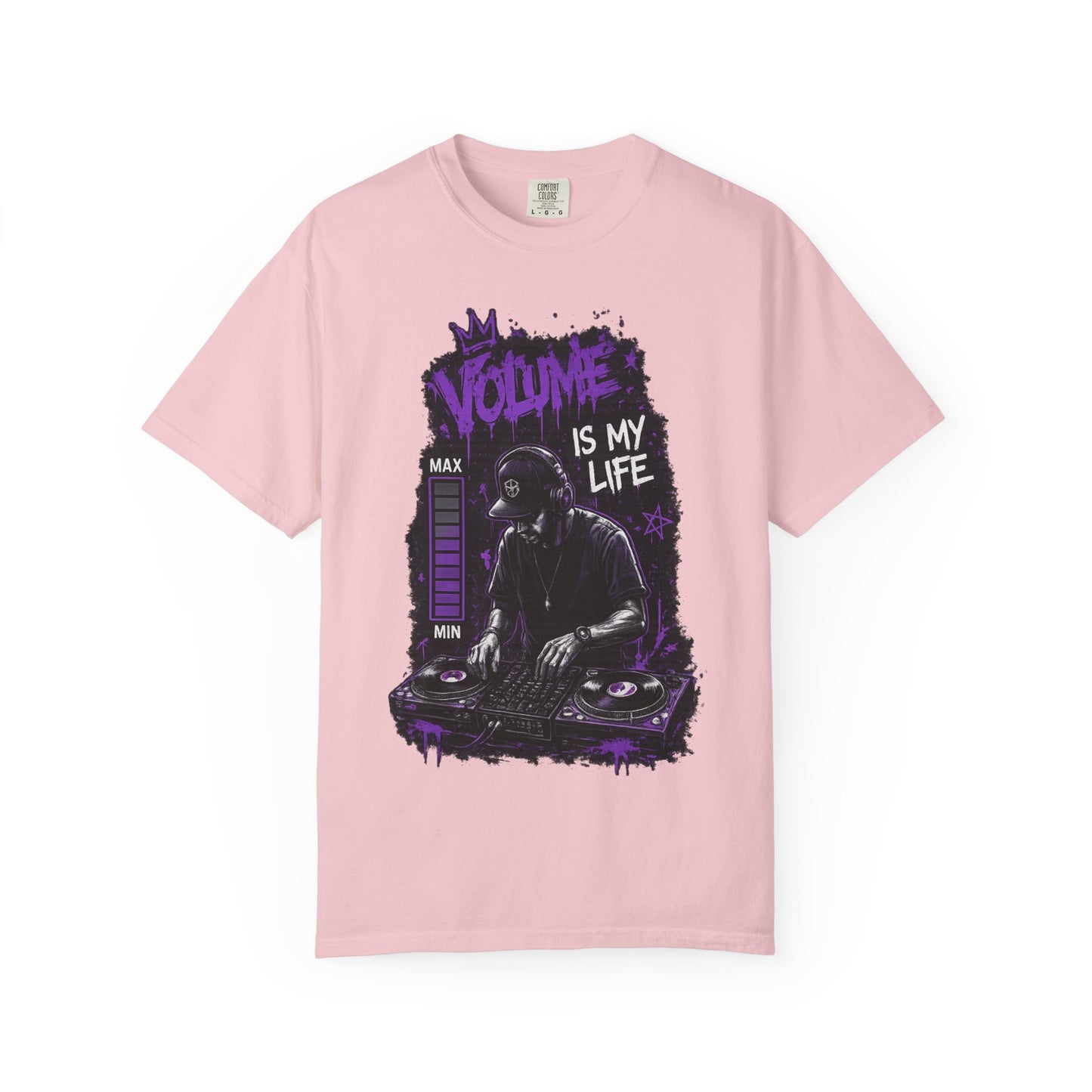 Volume Is My Life DJ T‑Shirt — Graphic Turntable Tee for Music Lovers