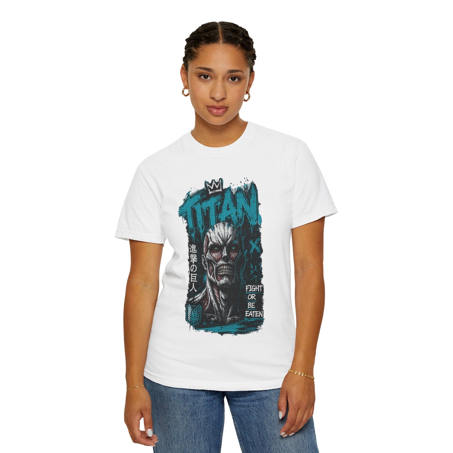 Titan Graphic T-Shirt — 'Fight or Be Eaten' Anime Tee