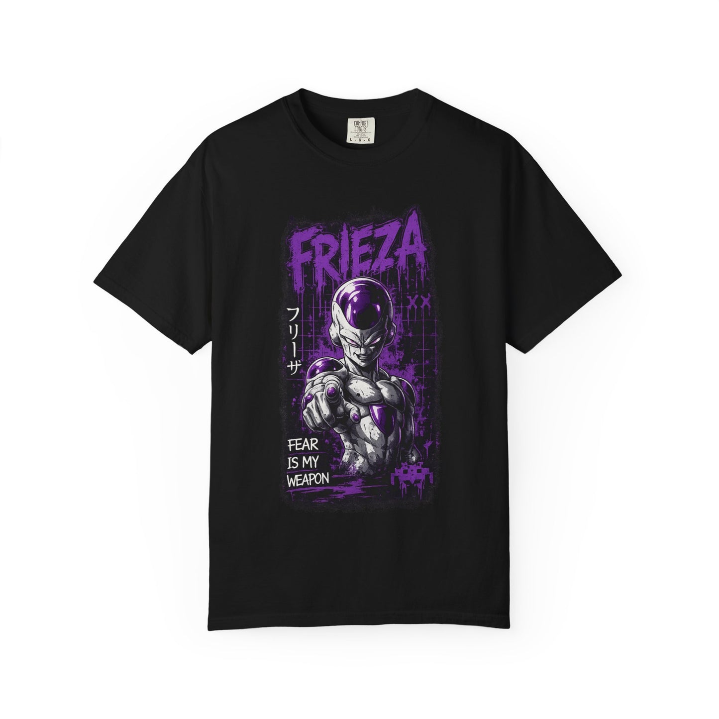 Frieza Graphic T-Shirt — 'Fear Is My Weapon' Anime Tee