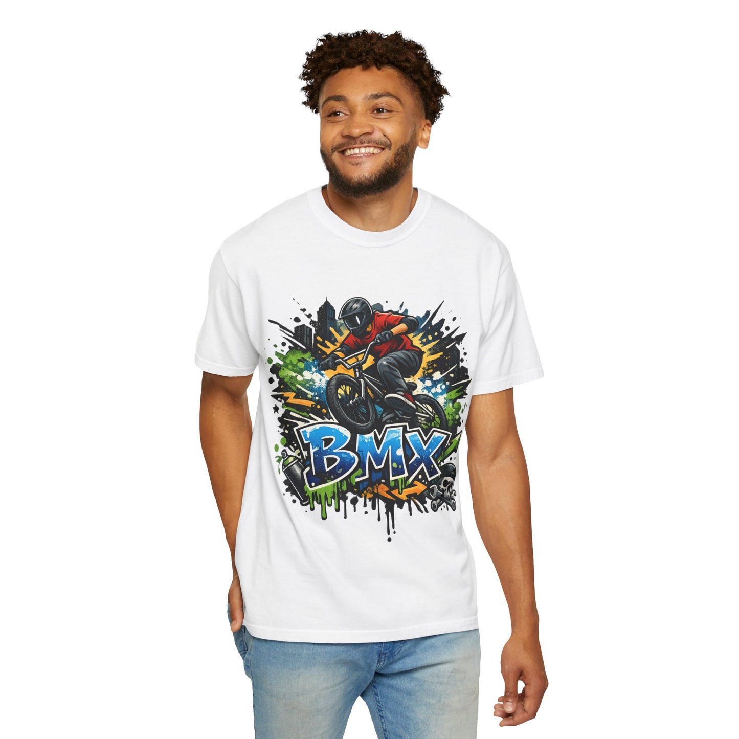 BMX Graffiti Rider T-Shirt — Extreme BMX Bike Tee
