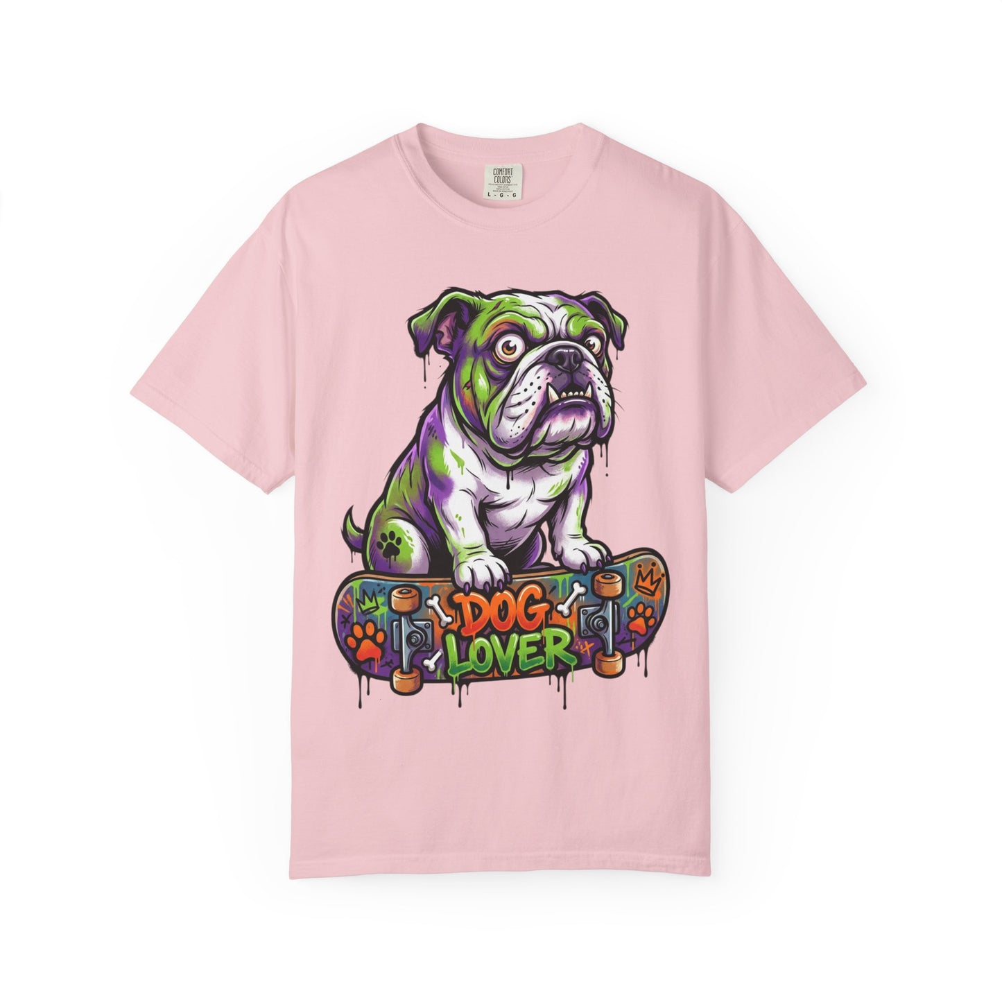 Dog Lover Skateboard Bulldog T-Shirt