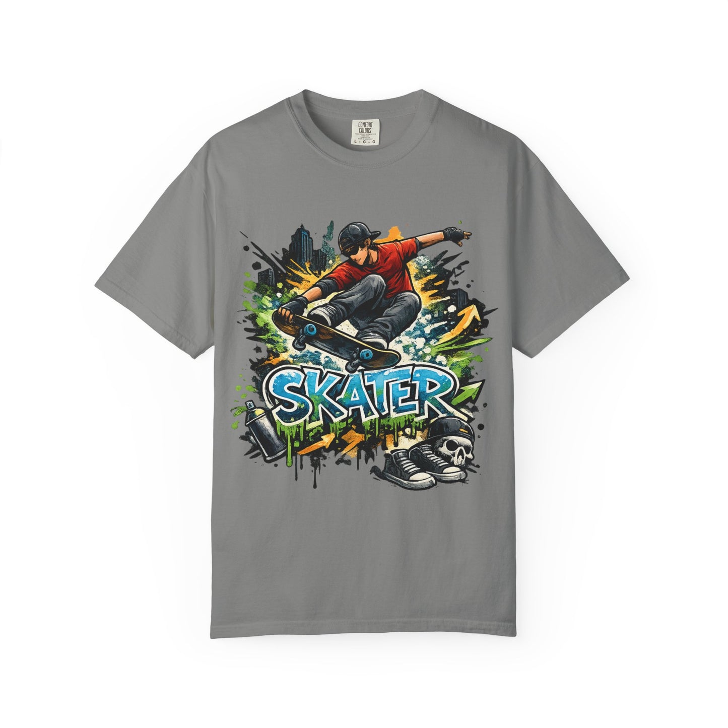 Skater Graphic T-Shirt — Urban Skateboarder Street Art Tee