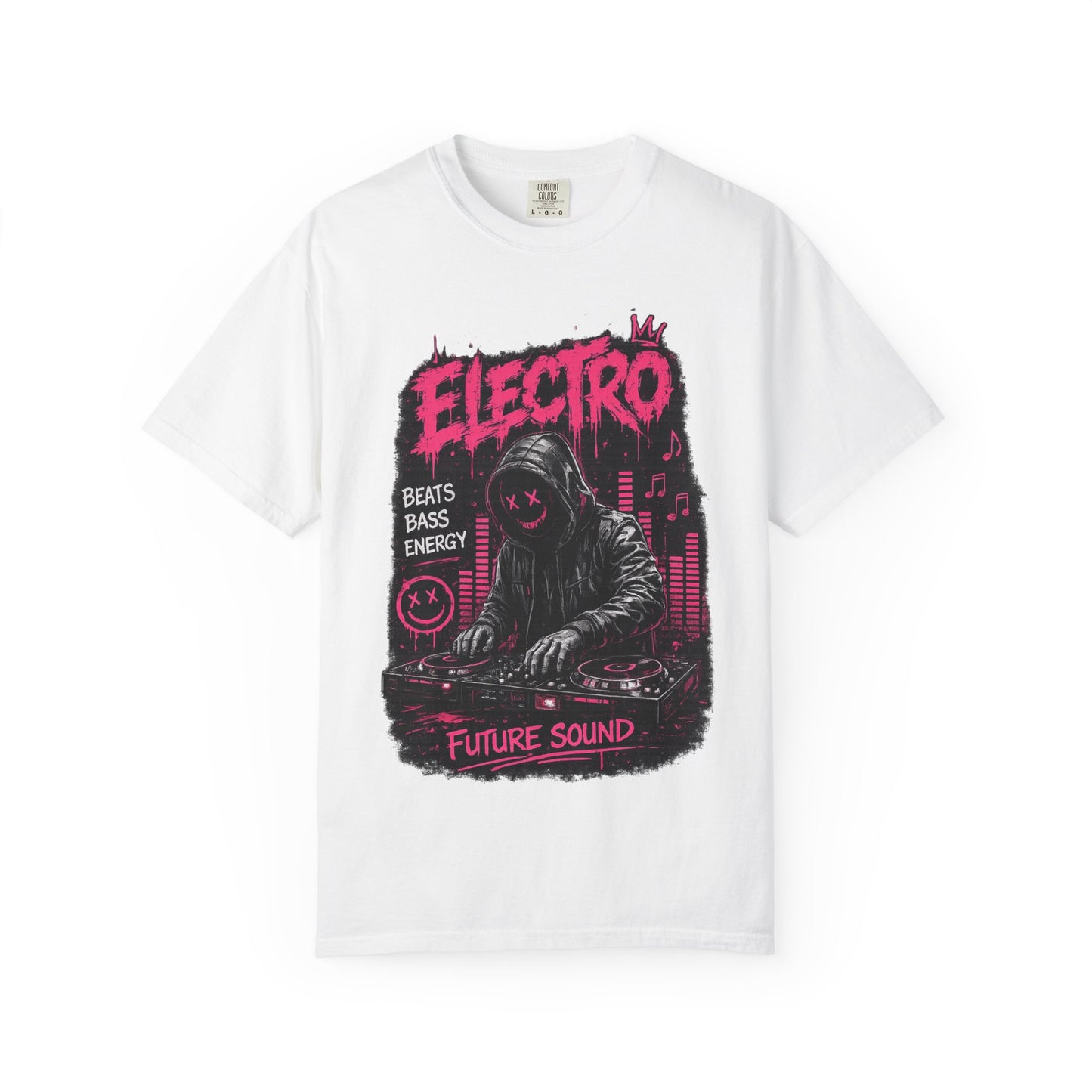 Electro DJ Graphic T-Shirt — "Future Sound" Music Neon Rave Tee