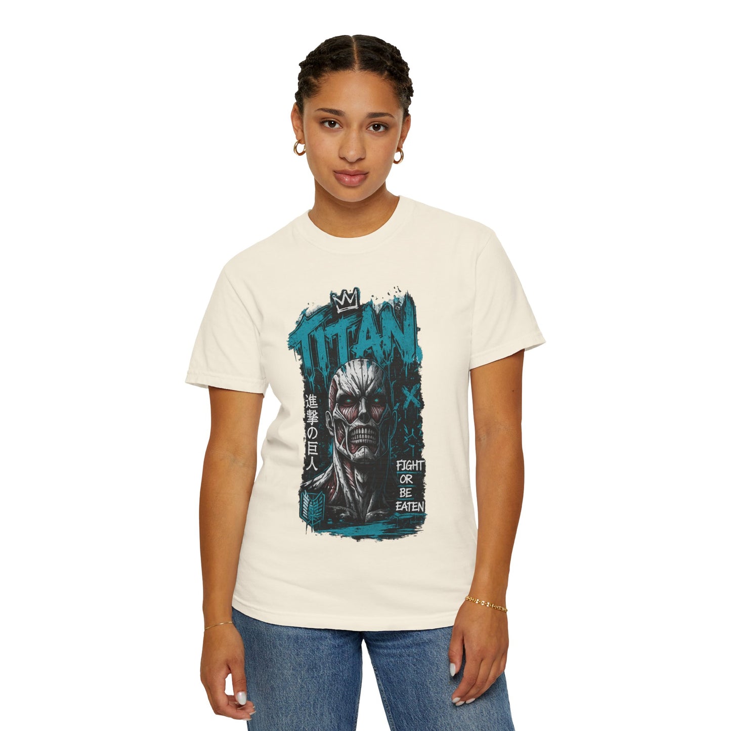 Titan Graphic T-Shirt — 'Fight or Be Eaten' Anime Tee