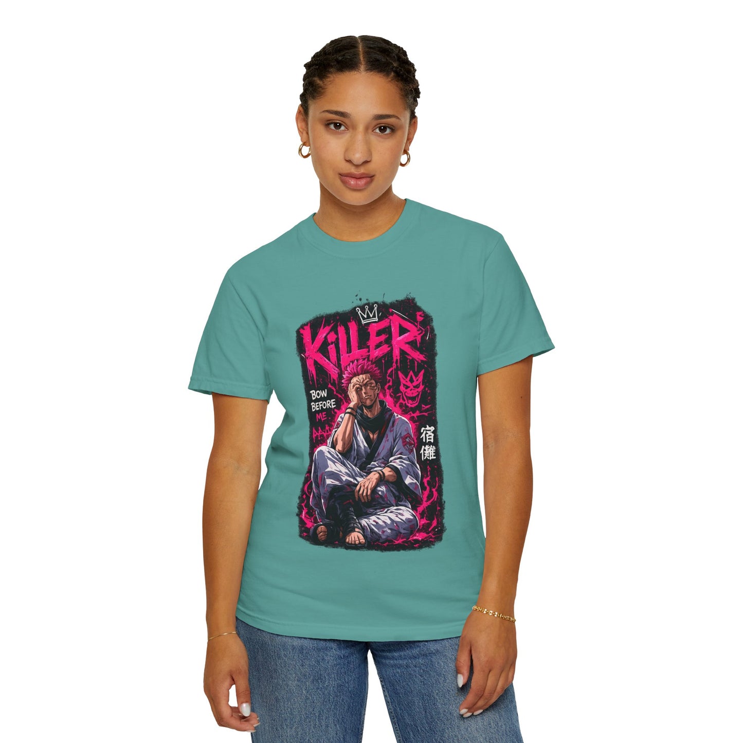 Killer Streetwear T-Shirt — 'Bow Before Me' Anime Graphic Tee