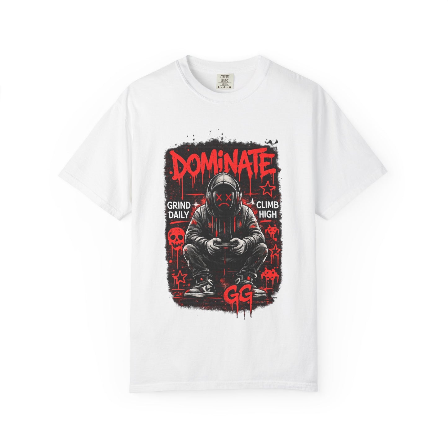 Dominate Gamer Hoodie Graphic T-Shirt | Gaming Streetwear Tee