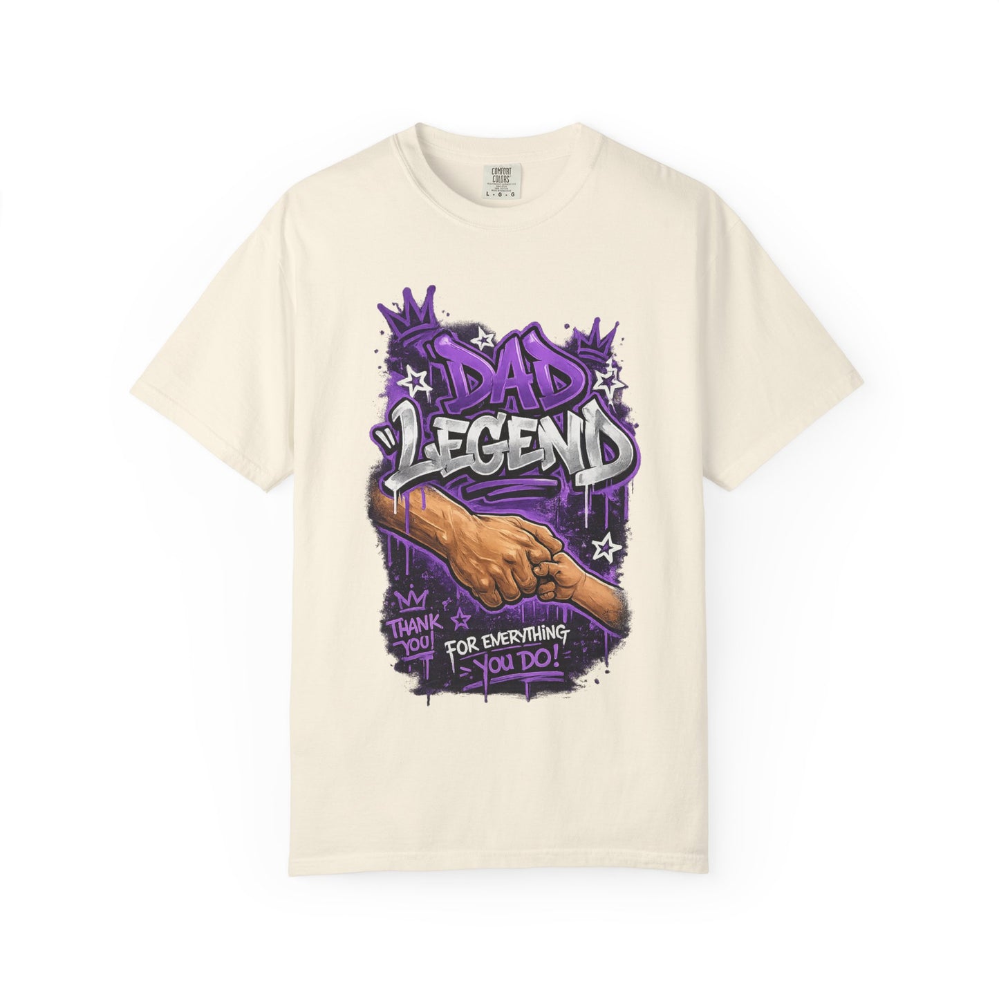 Dad Legend graffiti hands illustration T-Shirt | Thank You For Everything design